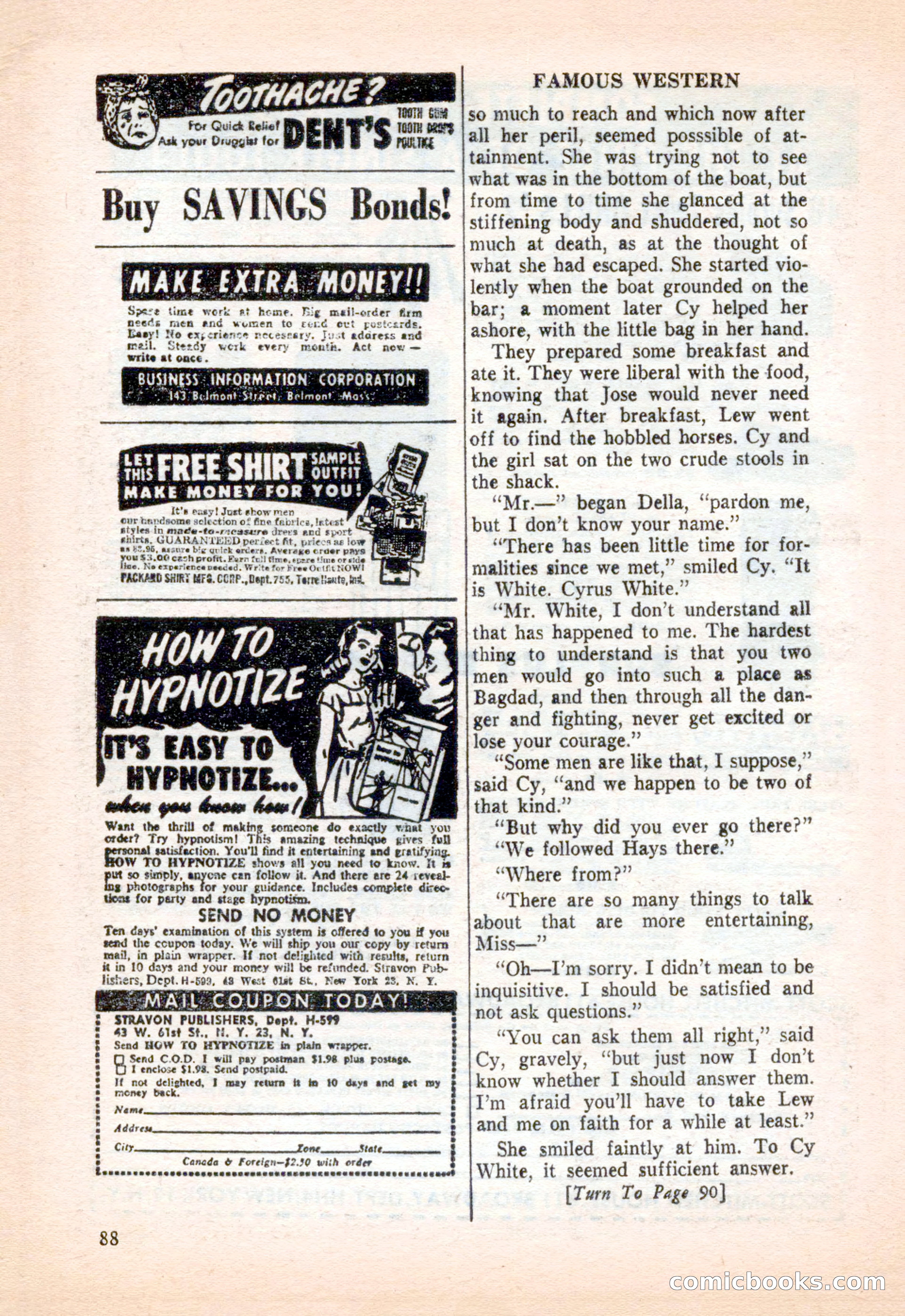 Famous Western, December 1954 — page 88 of 100