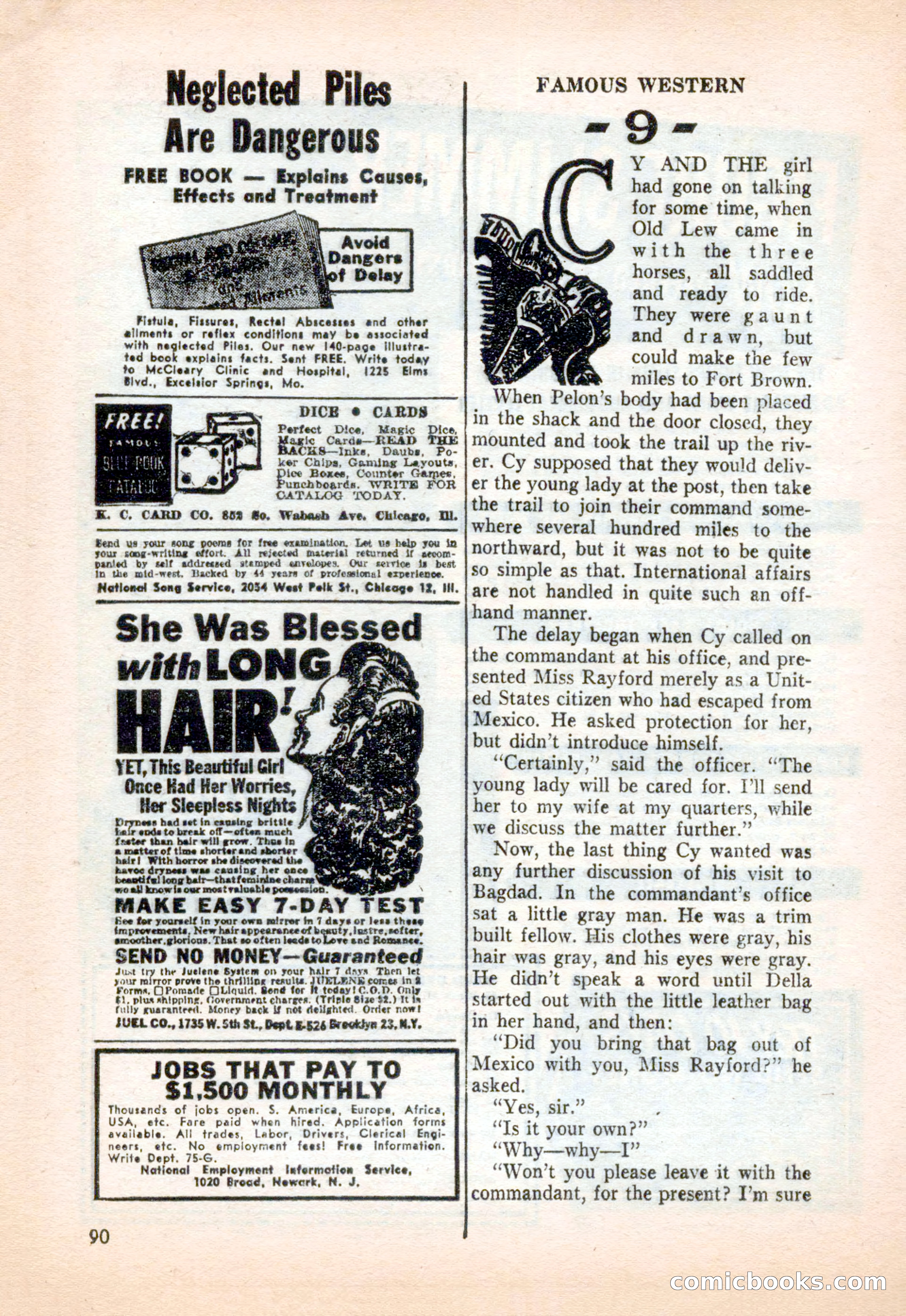 Famous Western, December 1954 — page 90 of 100