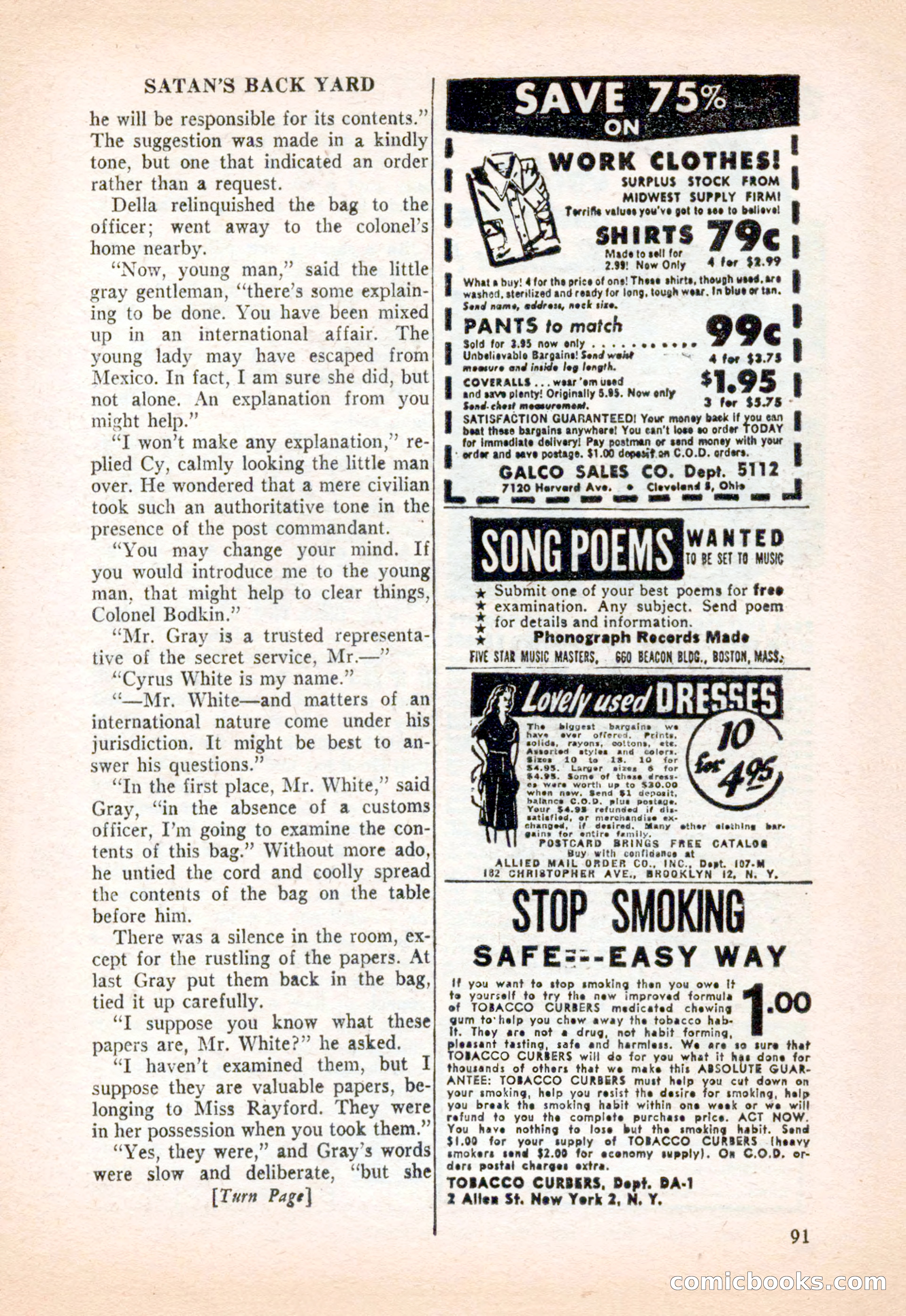 Famous Western, December 1954 — page 91 of 100