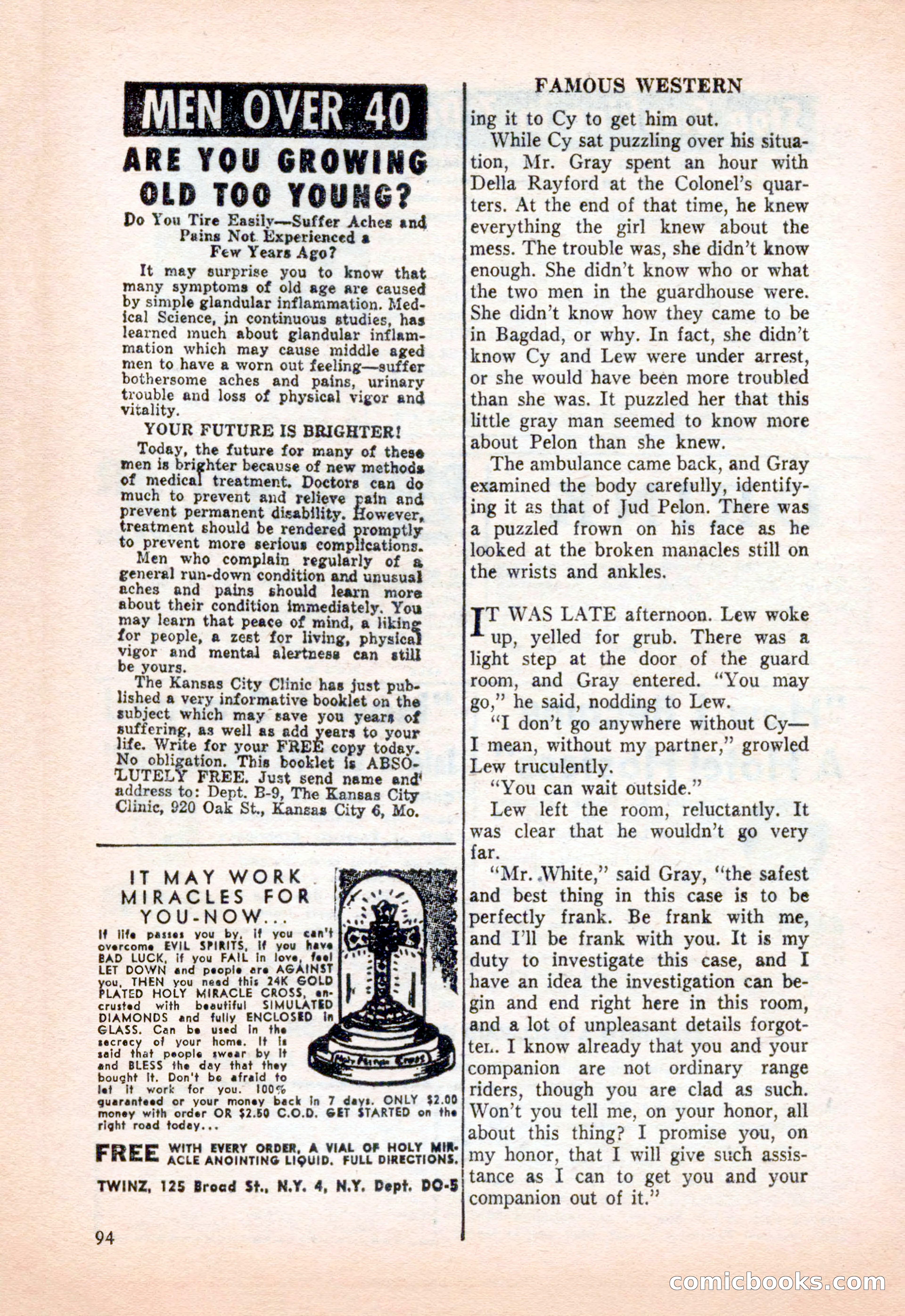 Famous Western, December 1954 — page 94 of 100