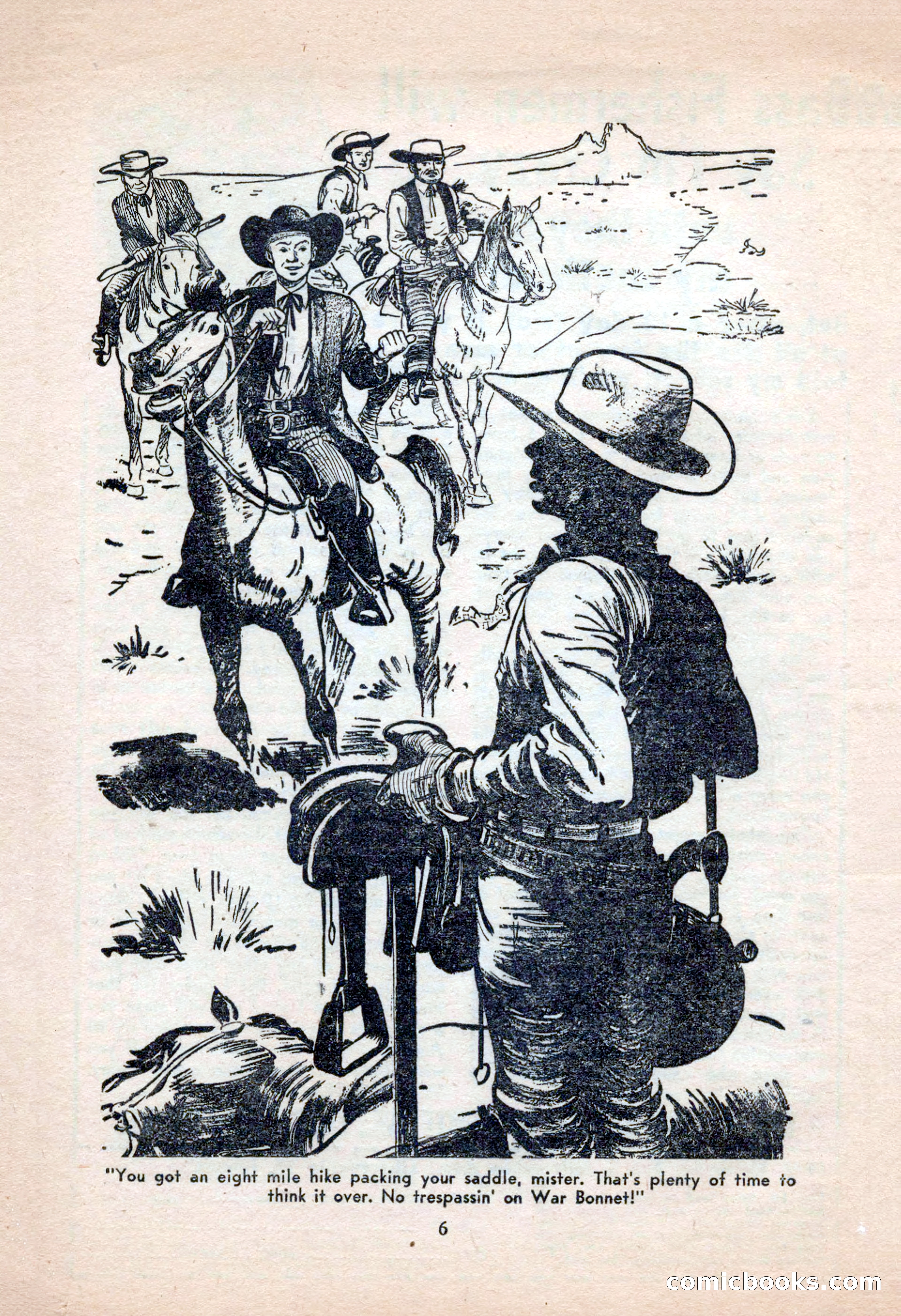 Famous Western, June 1955 — page 6 of 100
