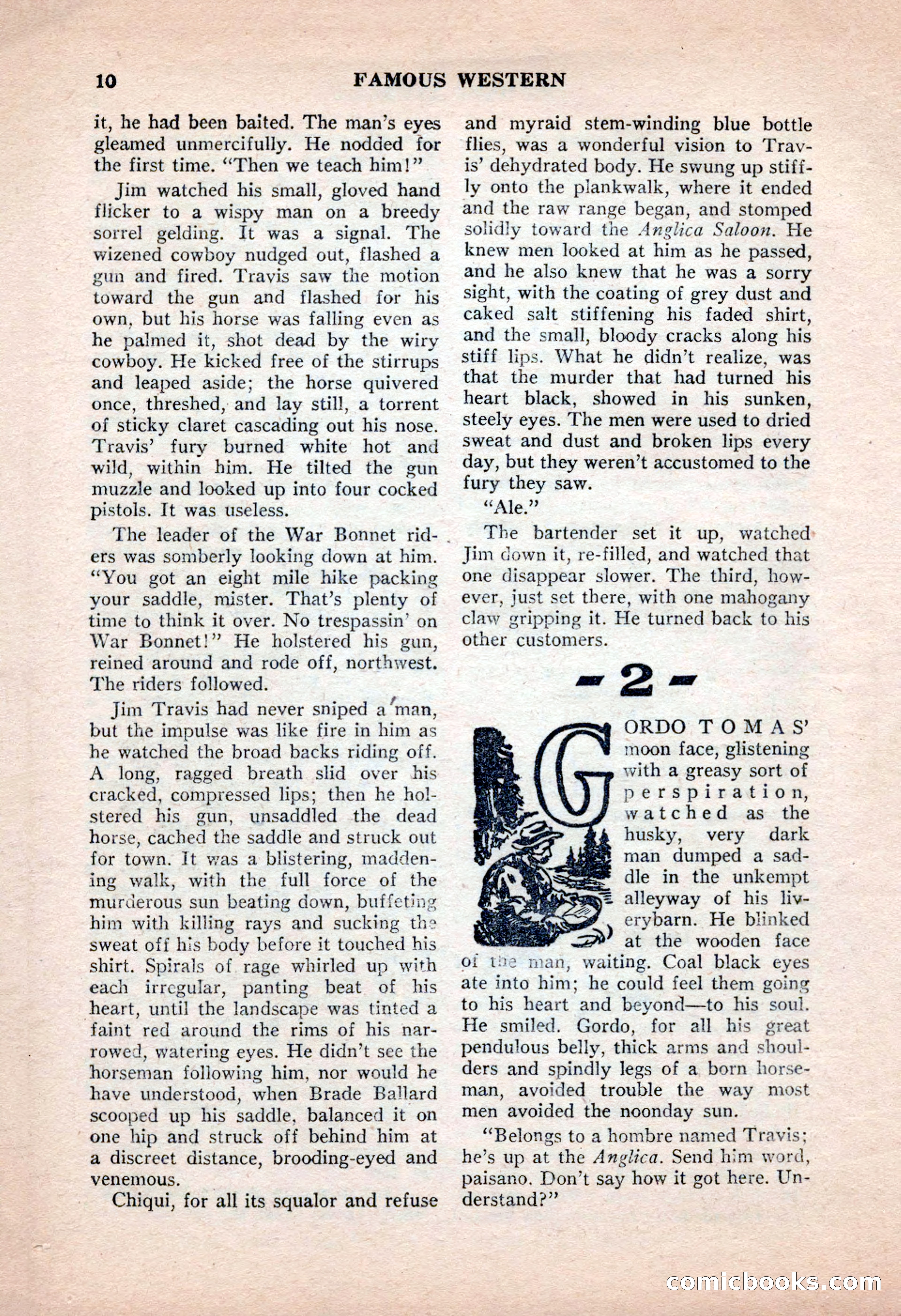 Famous Western, June 1955 — page 10 of 100