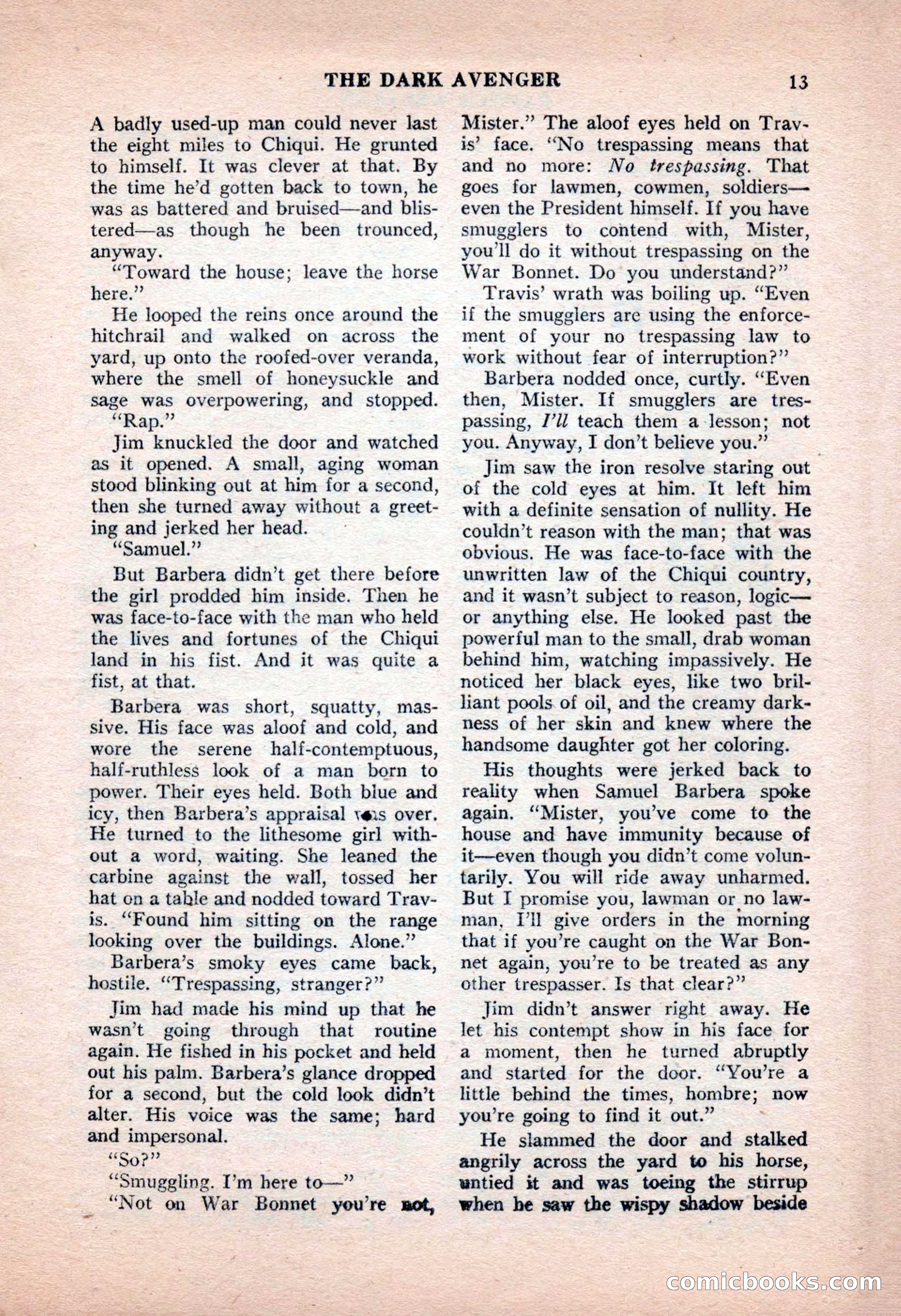 Famous Western, June 1955 — page 13 of 100