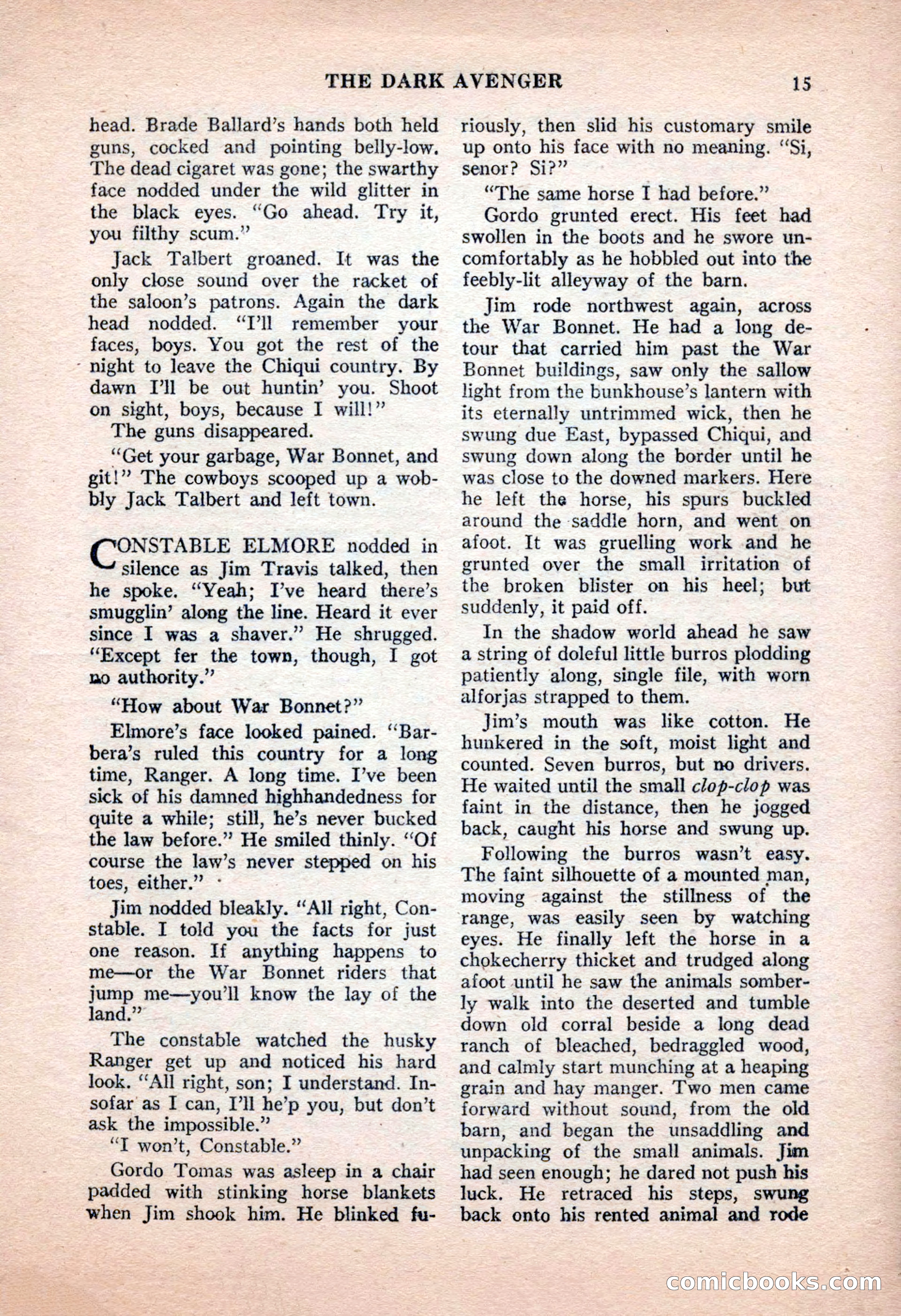 Famous Western, June 1955 — page 15 of 100