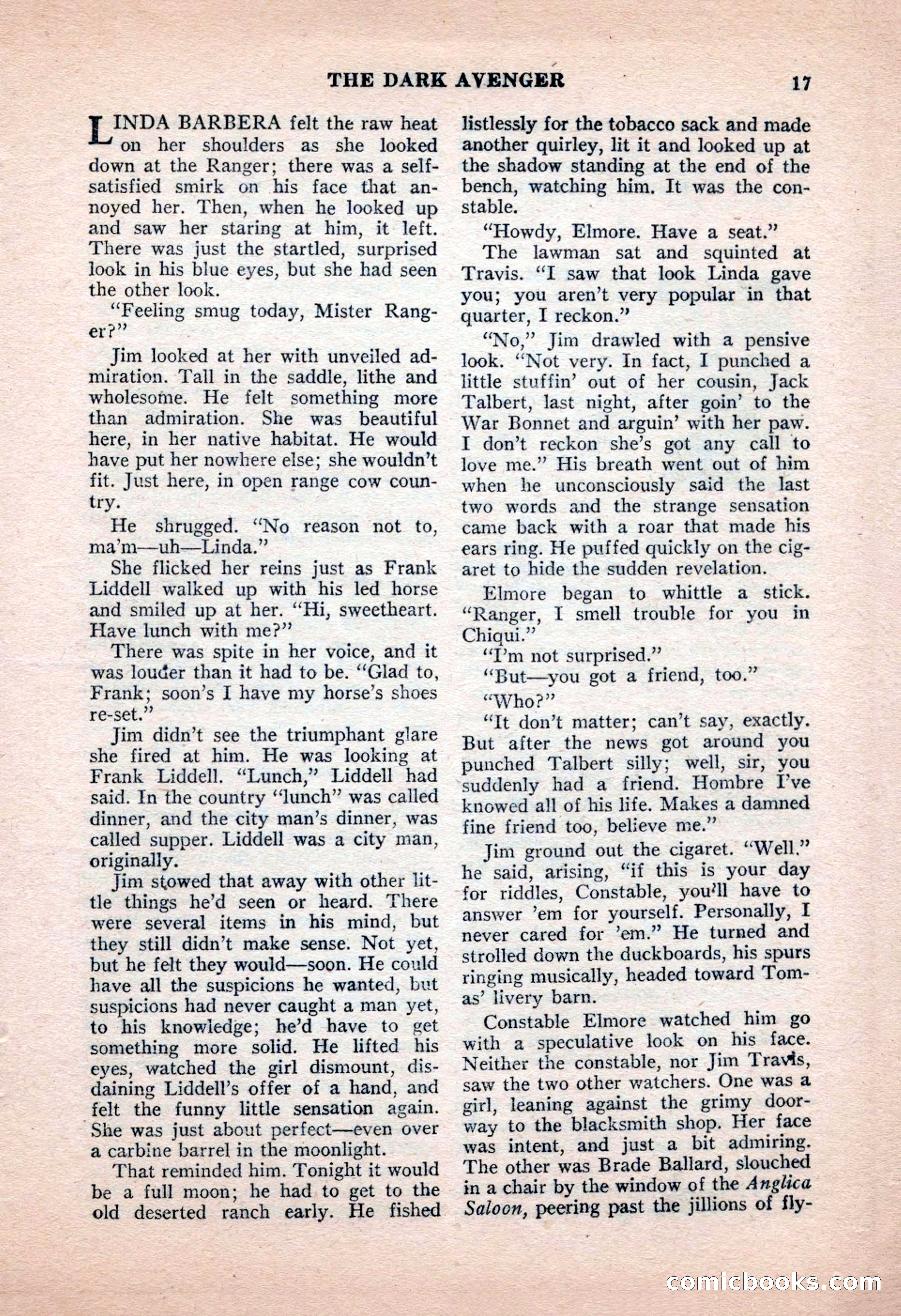 Famous Western, June 1955 — page 17 of 100