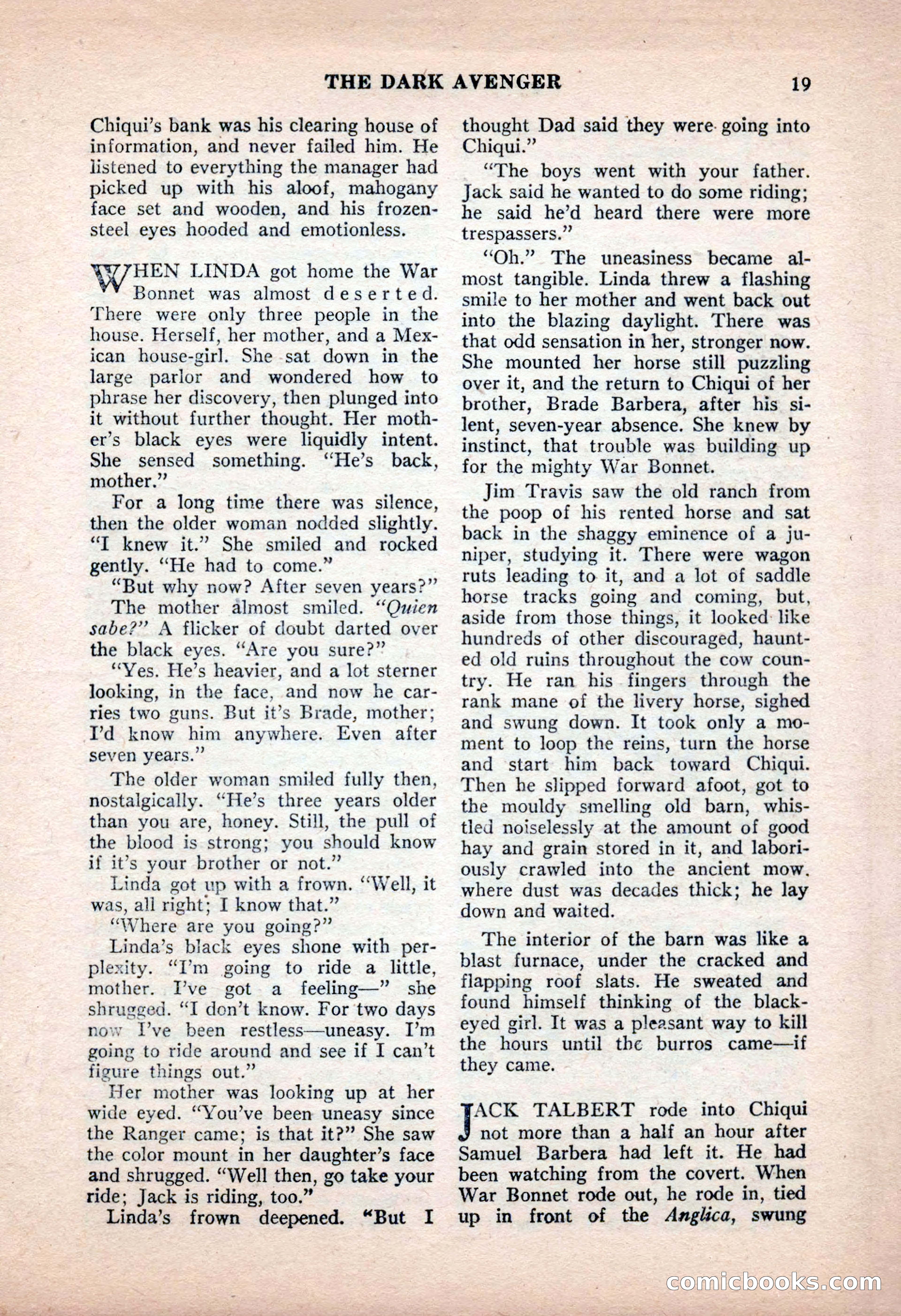 Famous Western, June 1955 — page 19 of 100