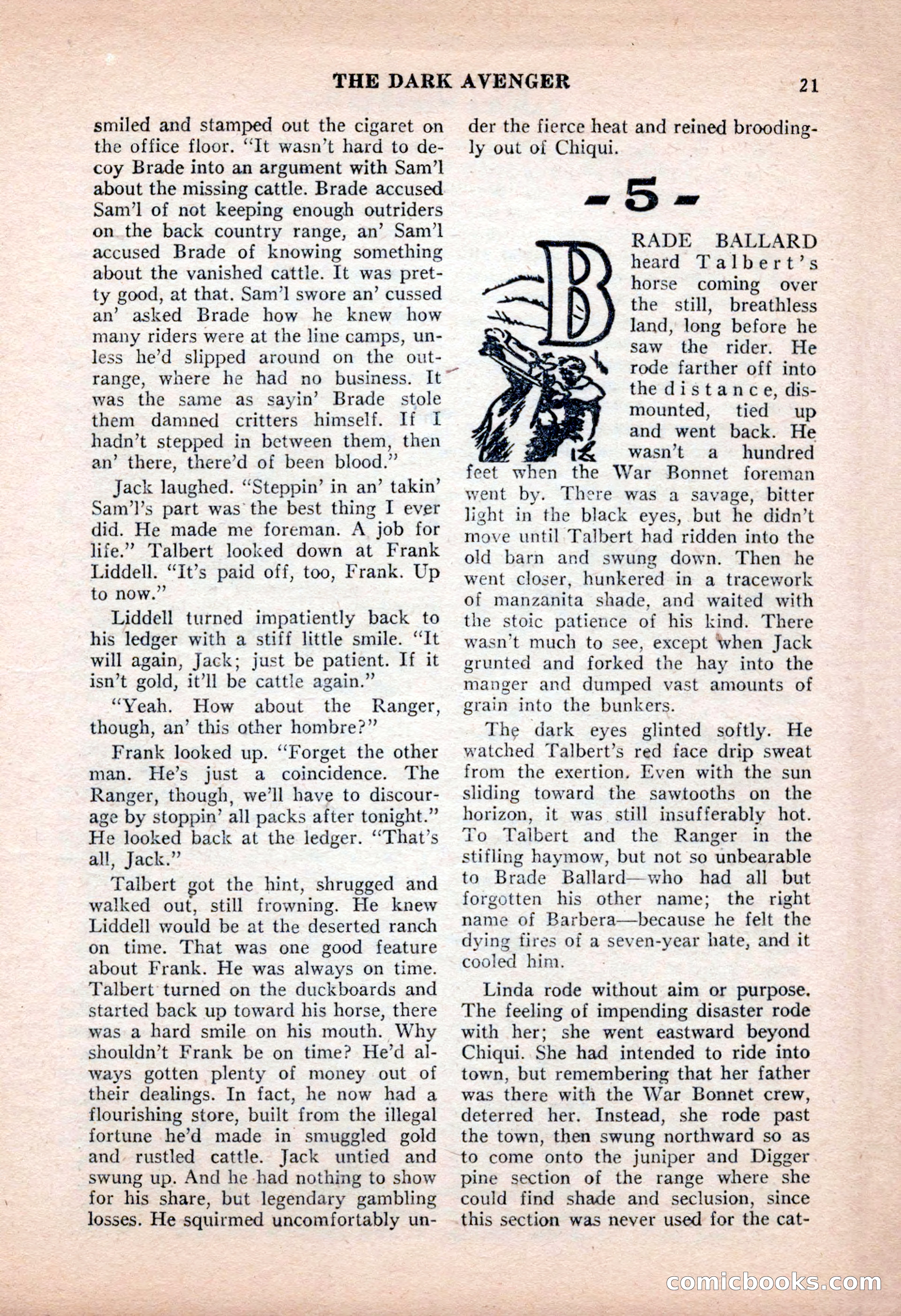 Famous Western, June 1955 — page 21 of 100