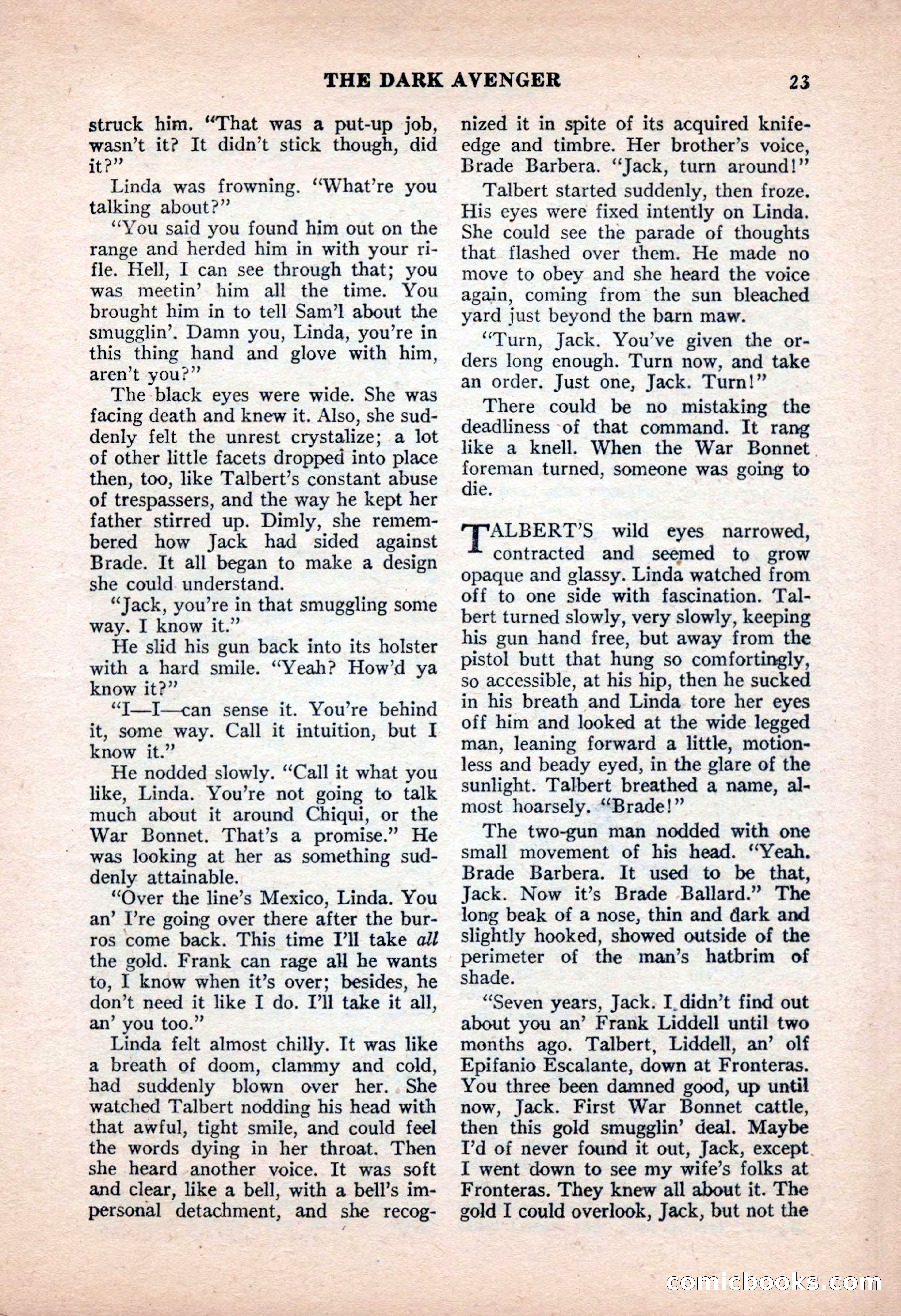 Famous Western, June 1955 — page 23 of 100