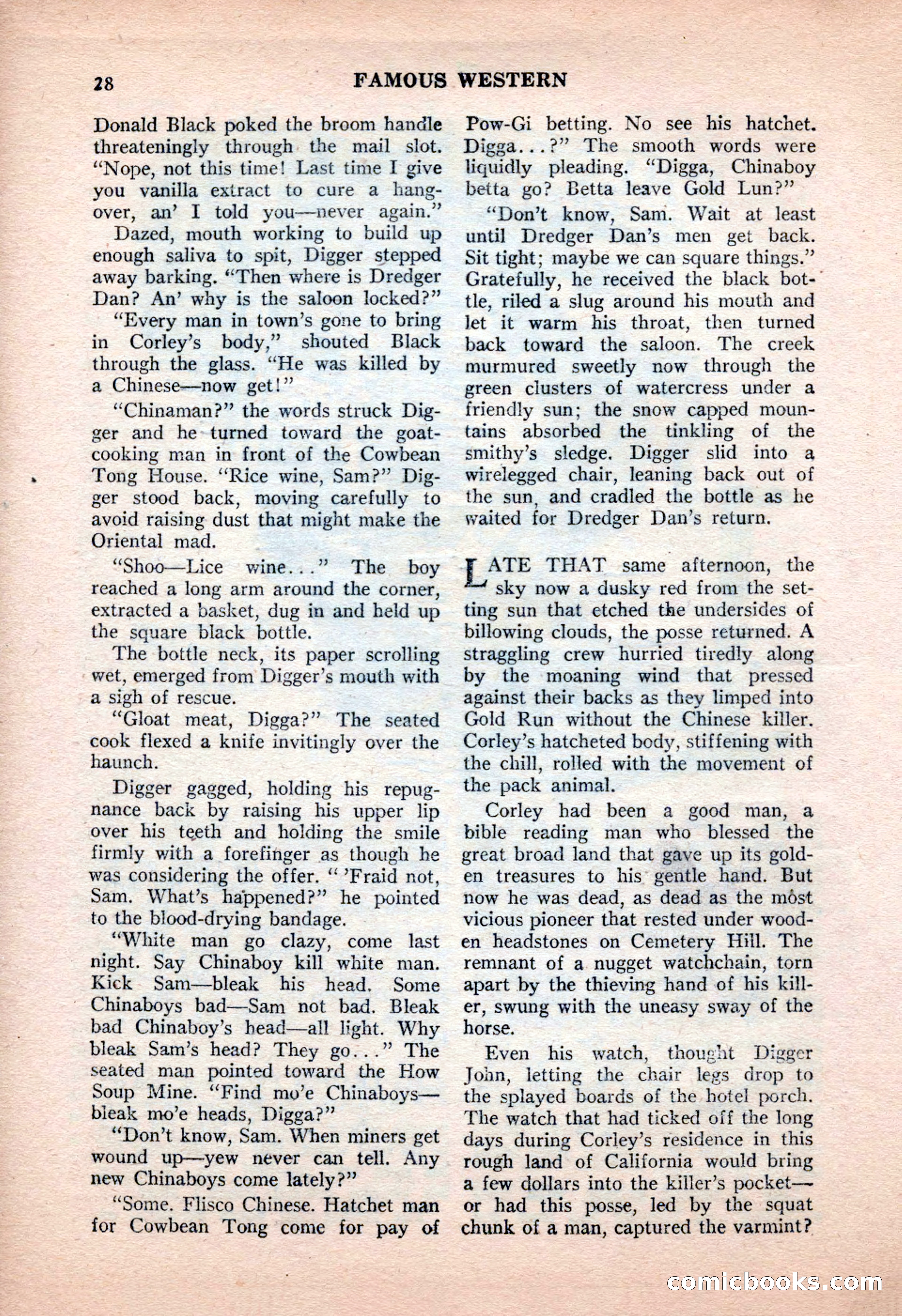 Famous Western, June 1955 — page 28 of 100
