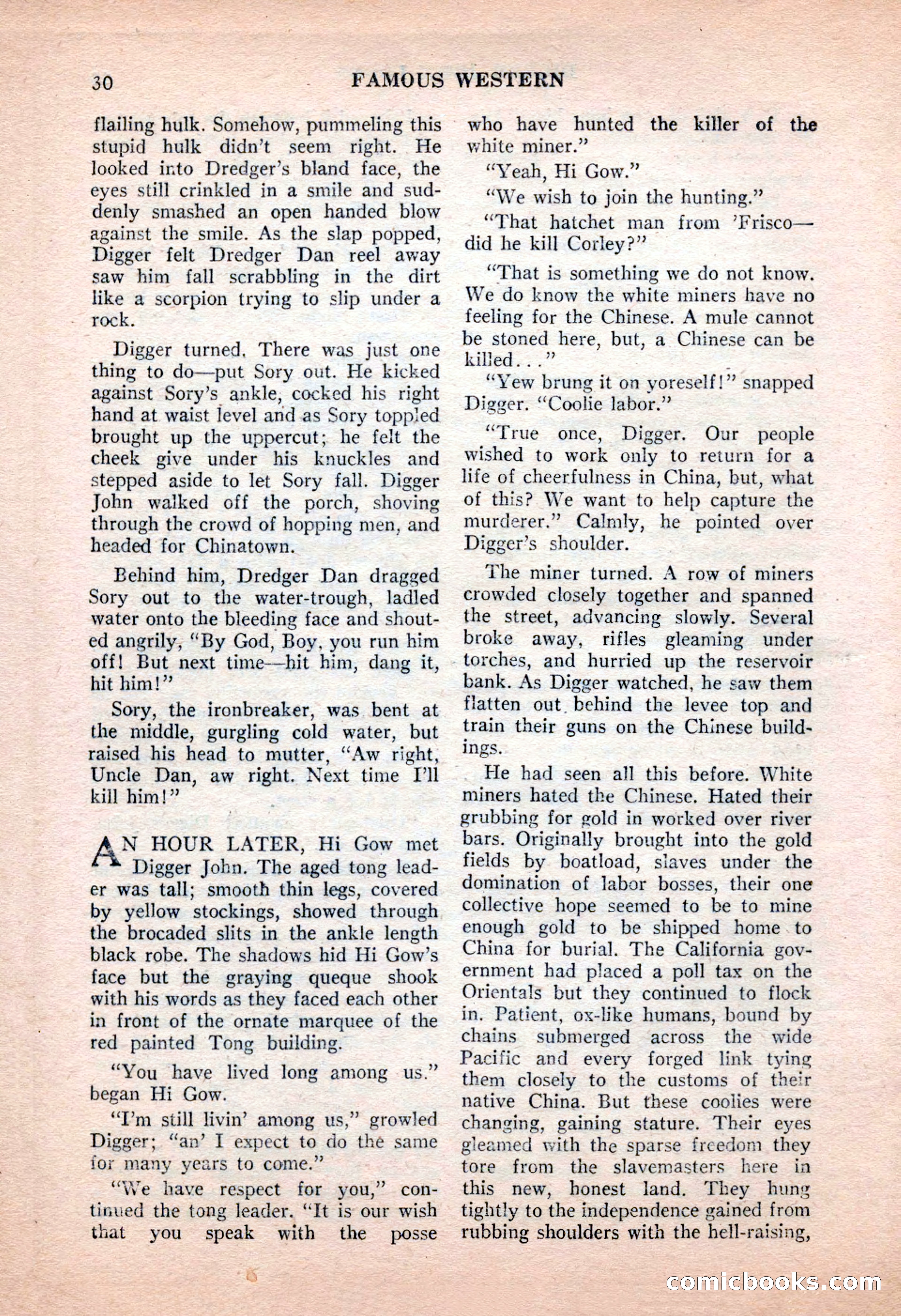 Famous Western, June 1955 — page 30 of 100