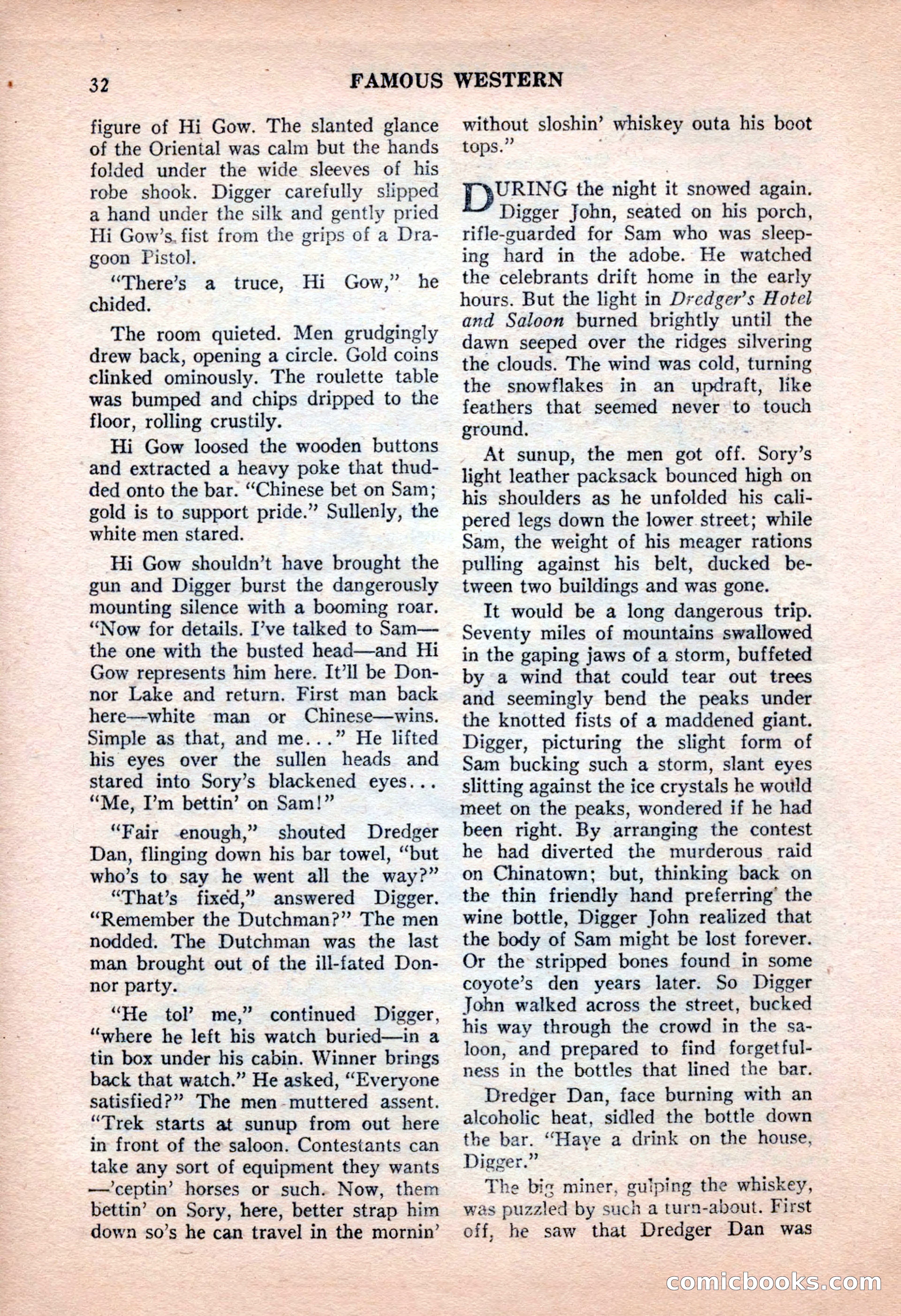 Famous Western, June 1955 — page 32 of 100