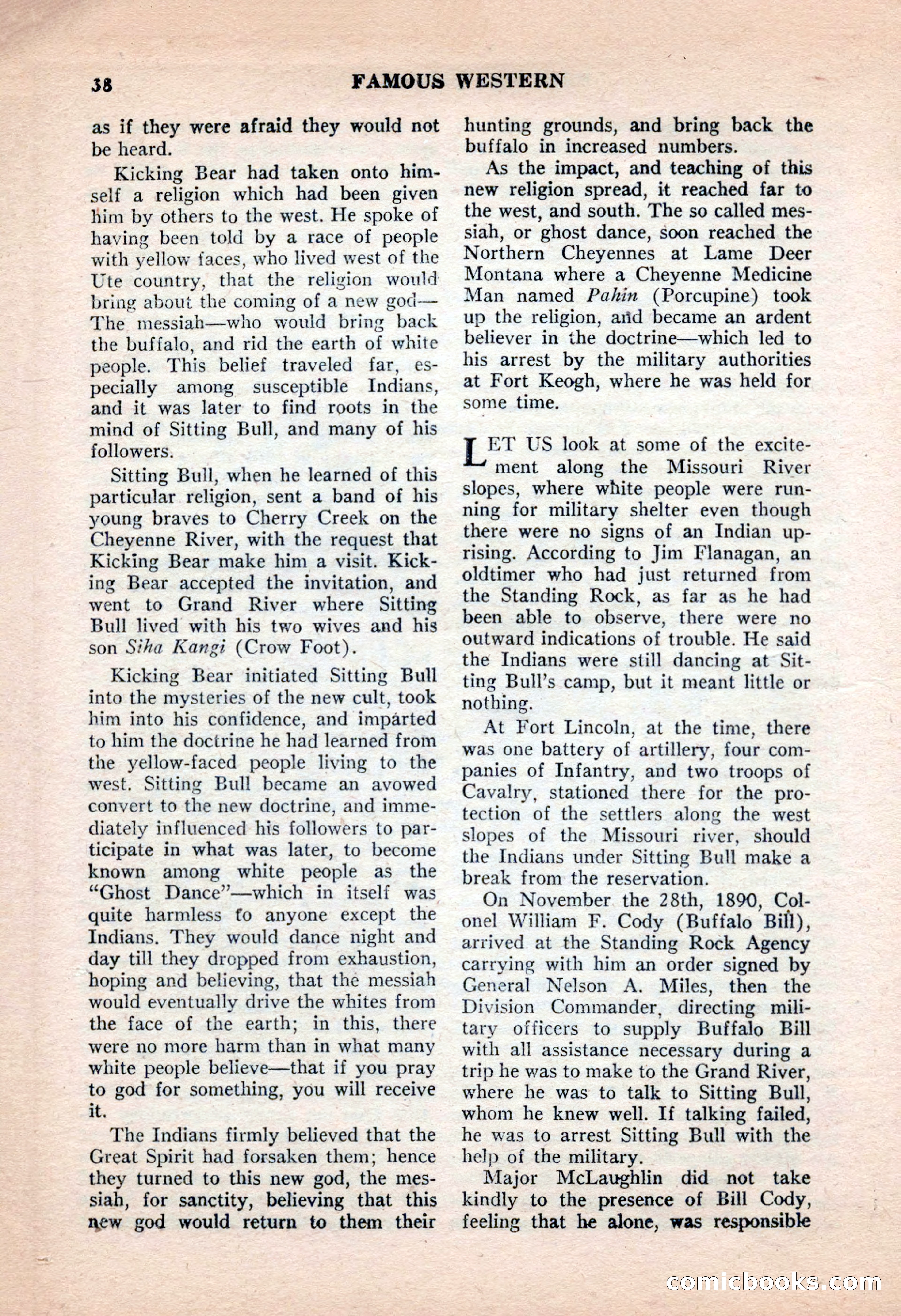 Famous Western, June 1955 — page 38 of 100