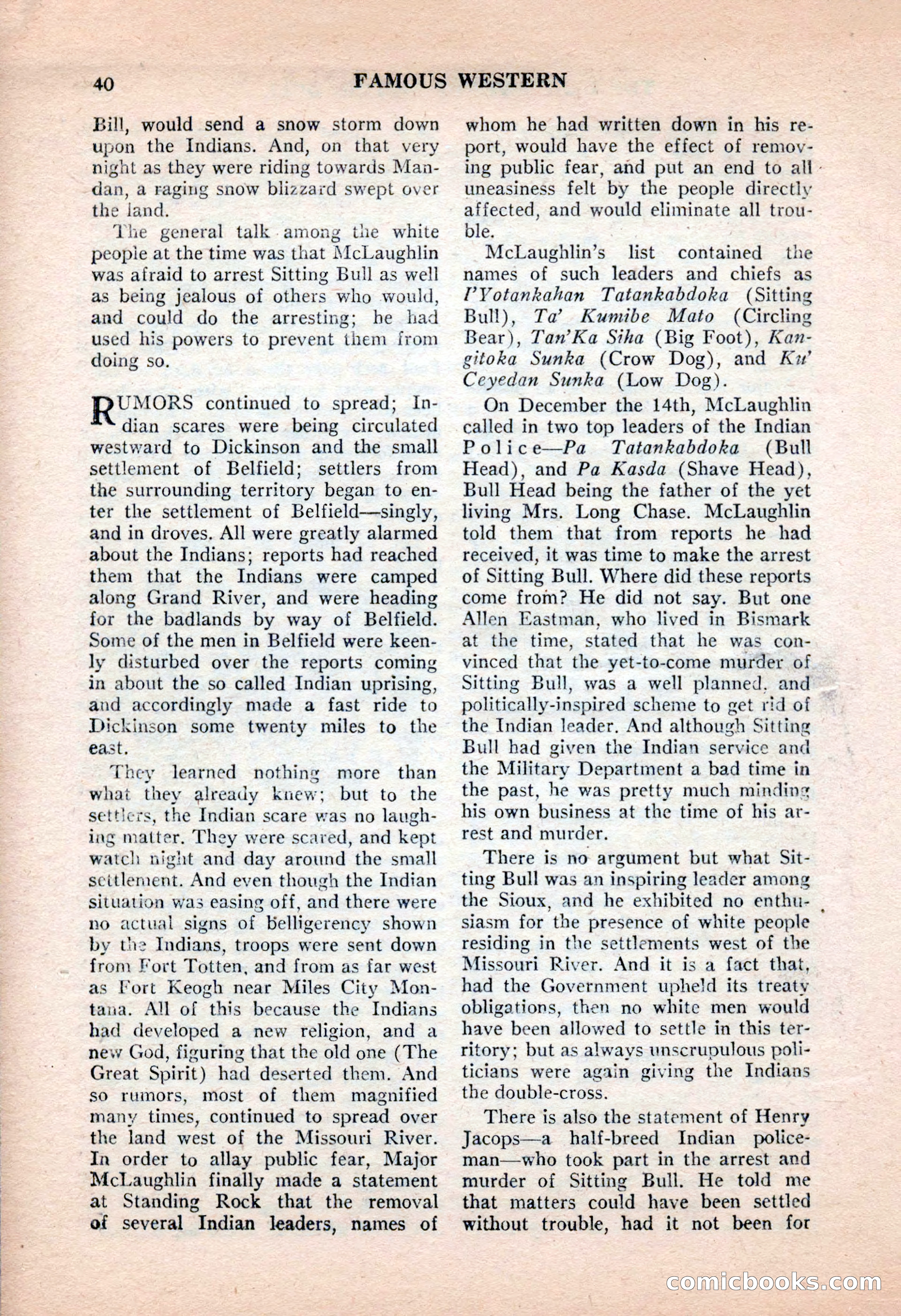 Famous Western, June 1955 — page 40 of 100