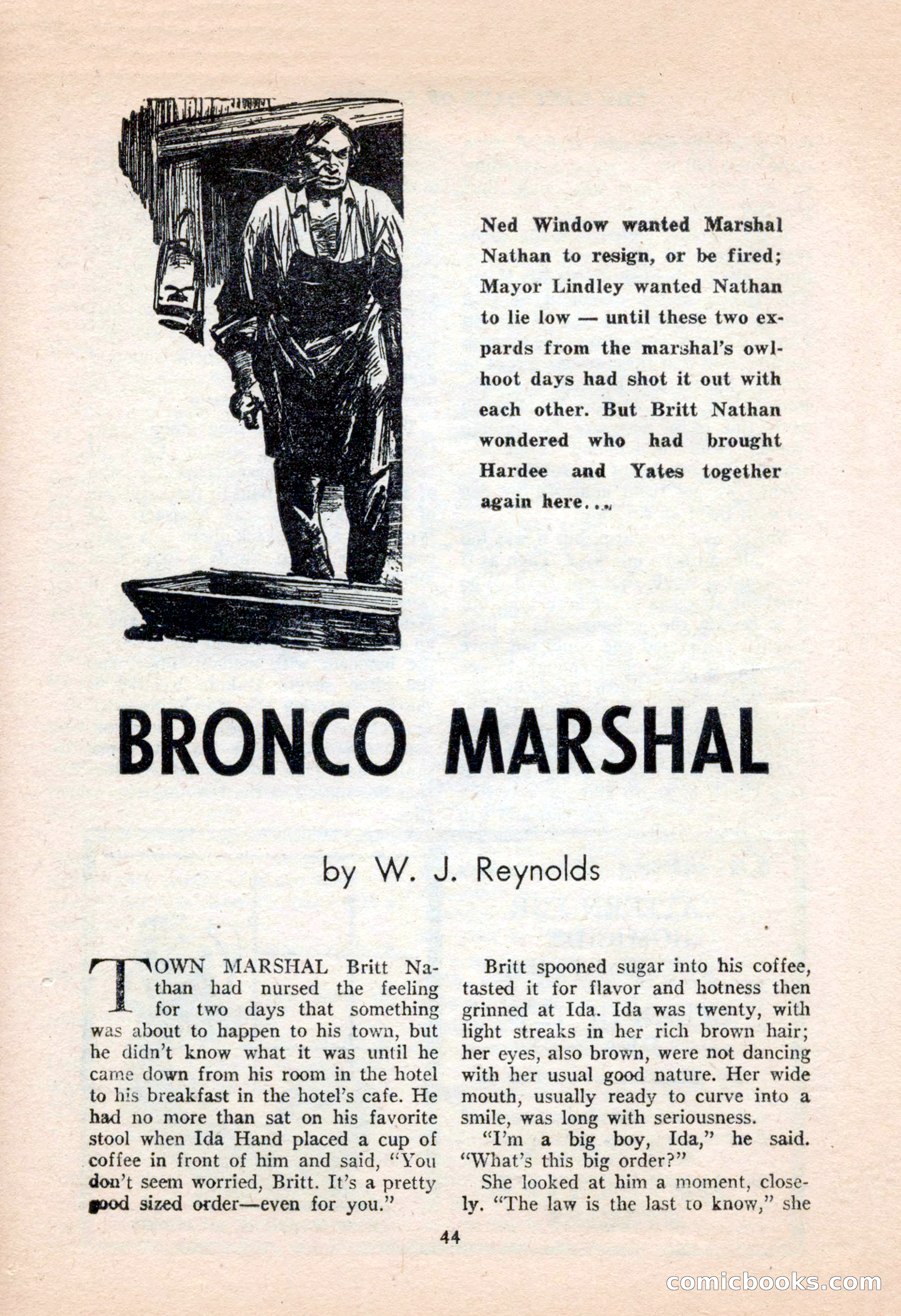 Famous Western, June 1955 — page 44 of 100