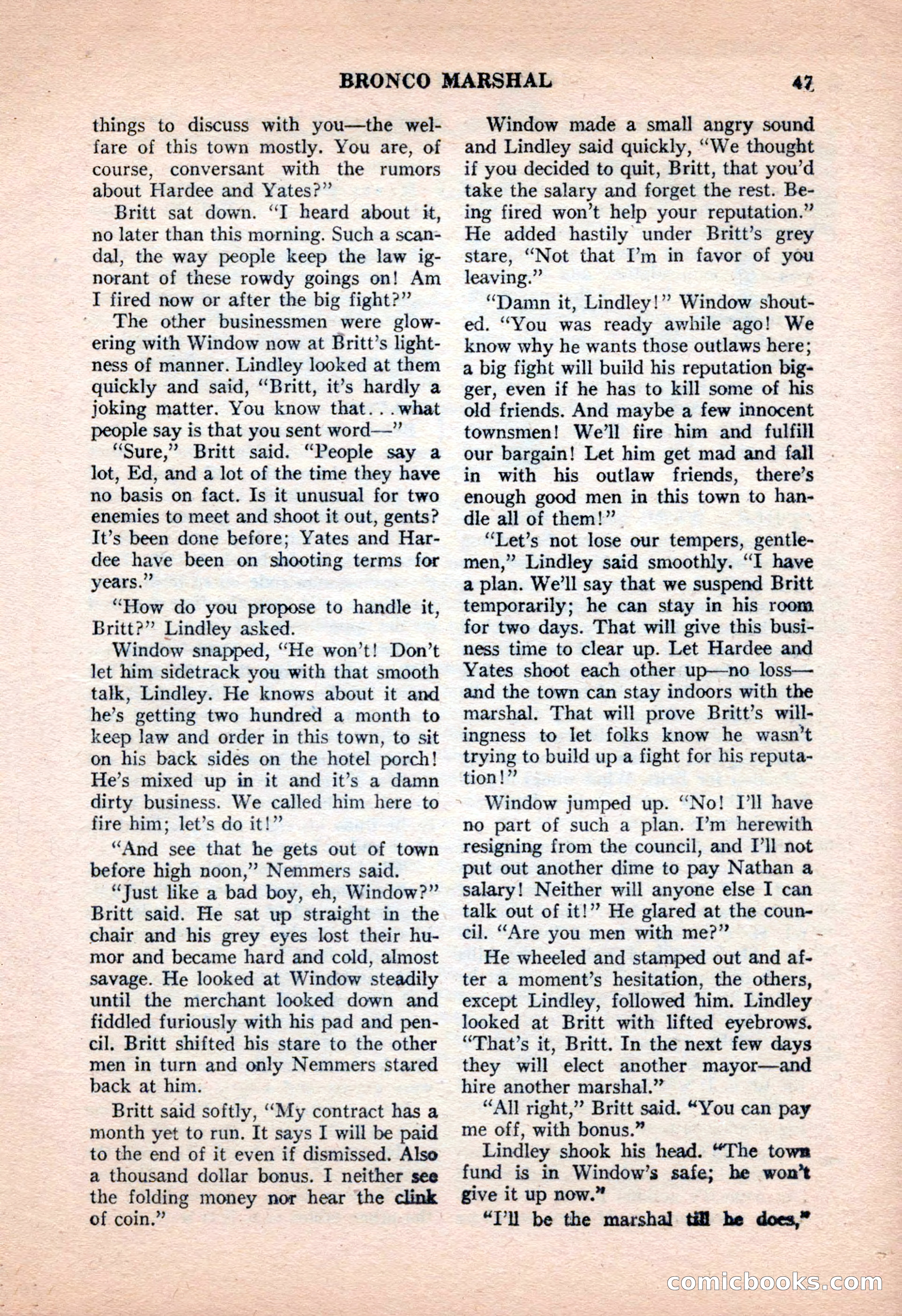 Famous Western, June 1955 — page 47 of 100