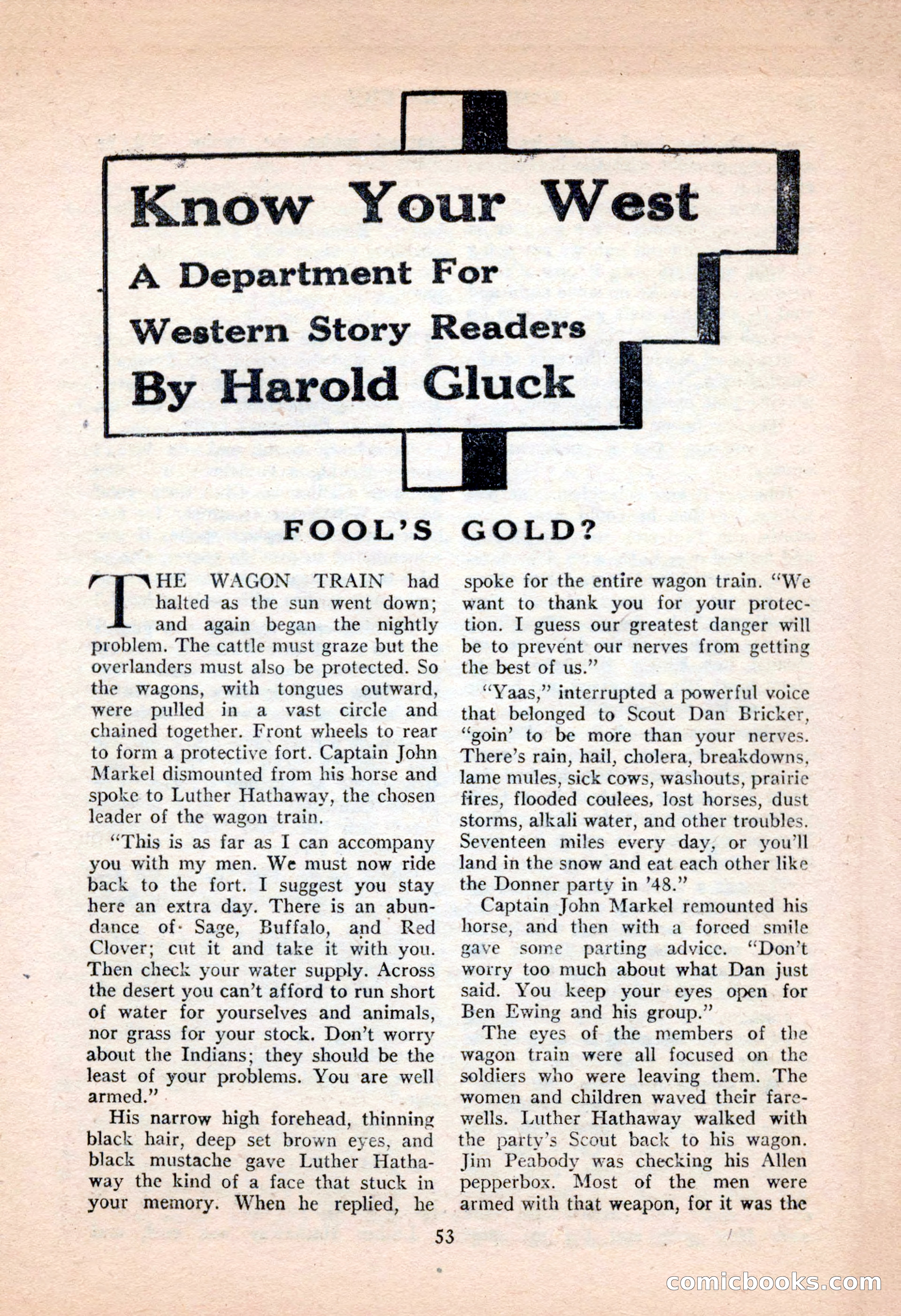 Famous Western, June 1955 — page 53 of 100