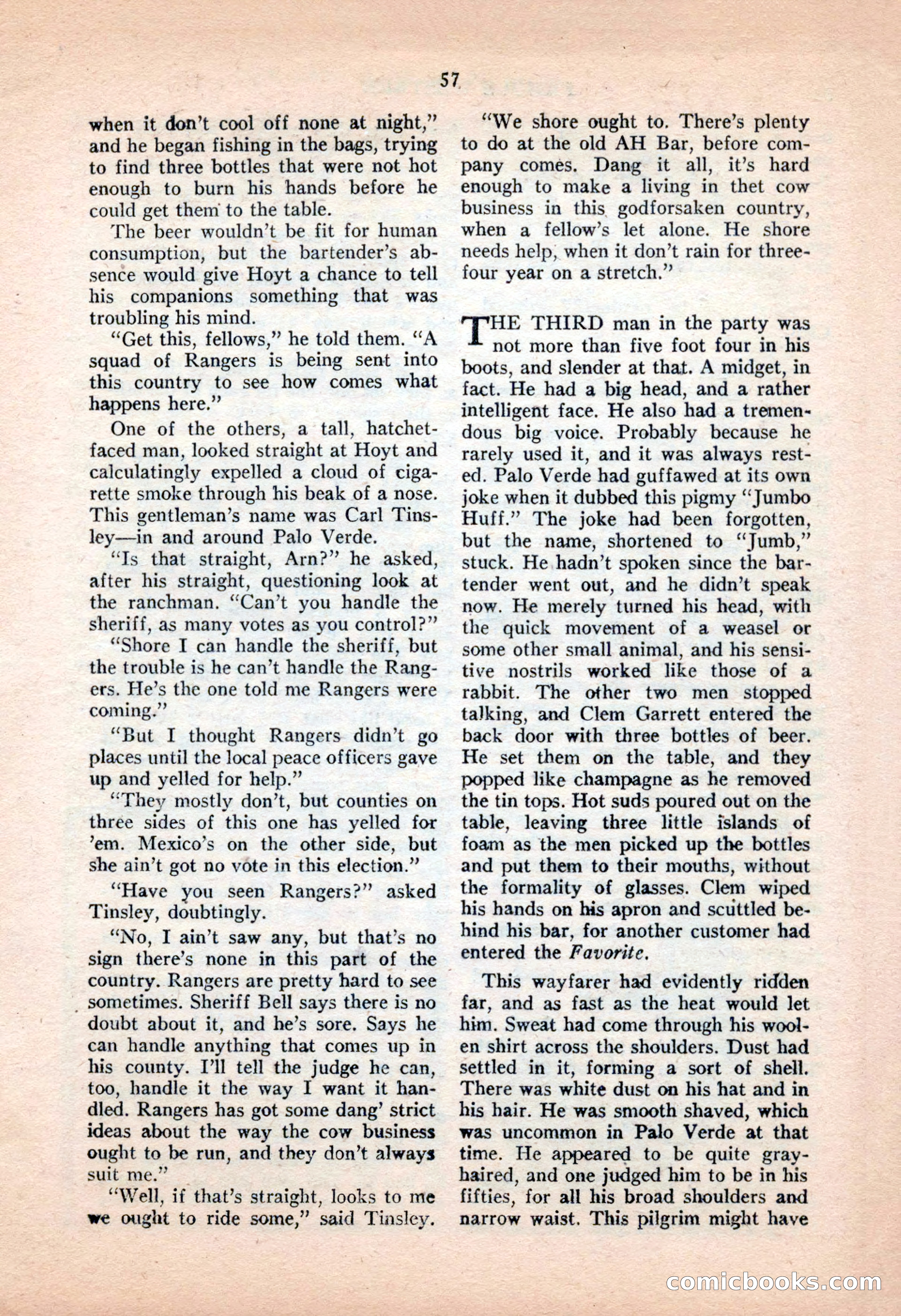 Famous Western, June 1955 — page 57 of 100