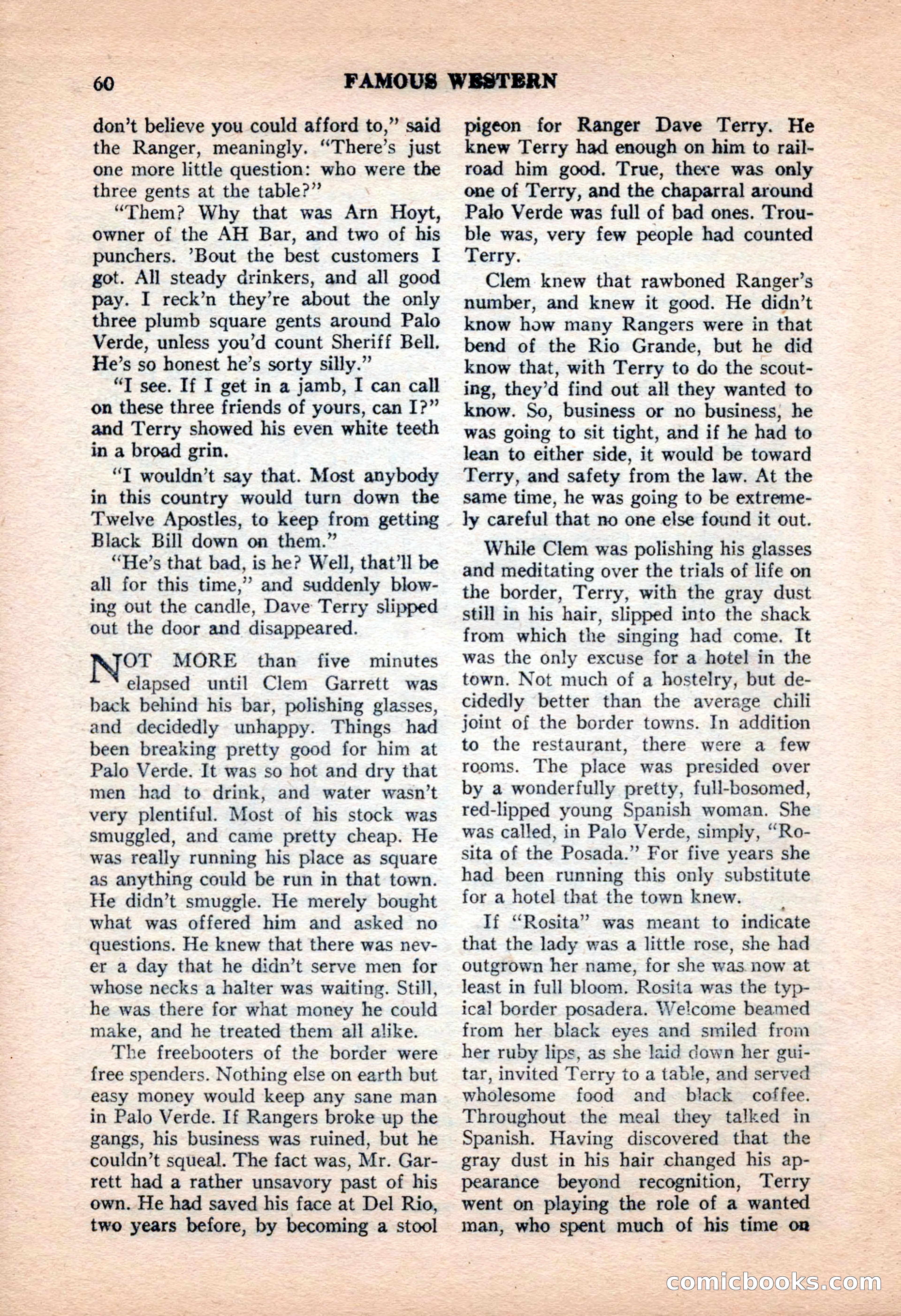 Famous Western, June 1955 — page 60 of 100