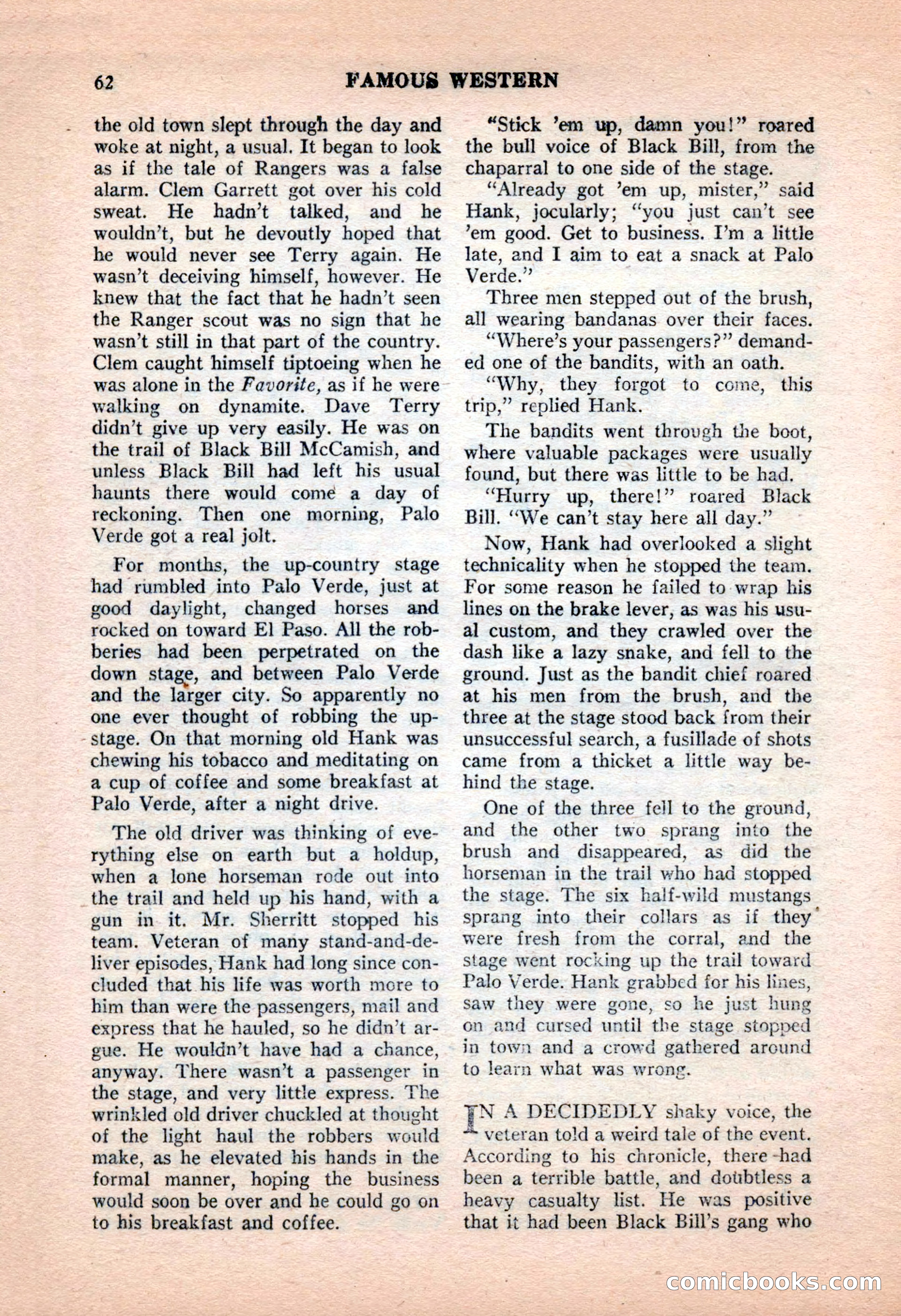 Famous Western, June 1955 — page 62 of 100