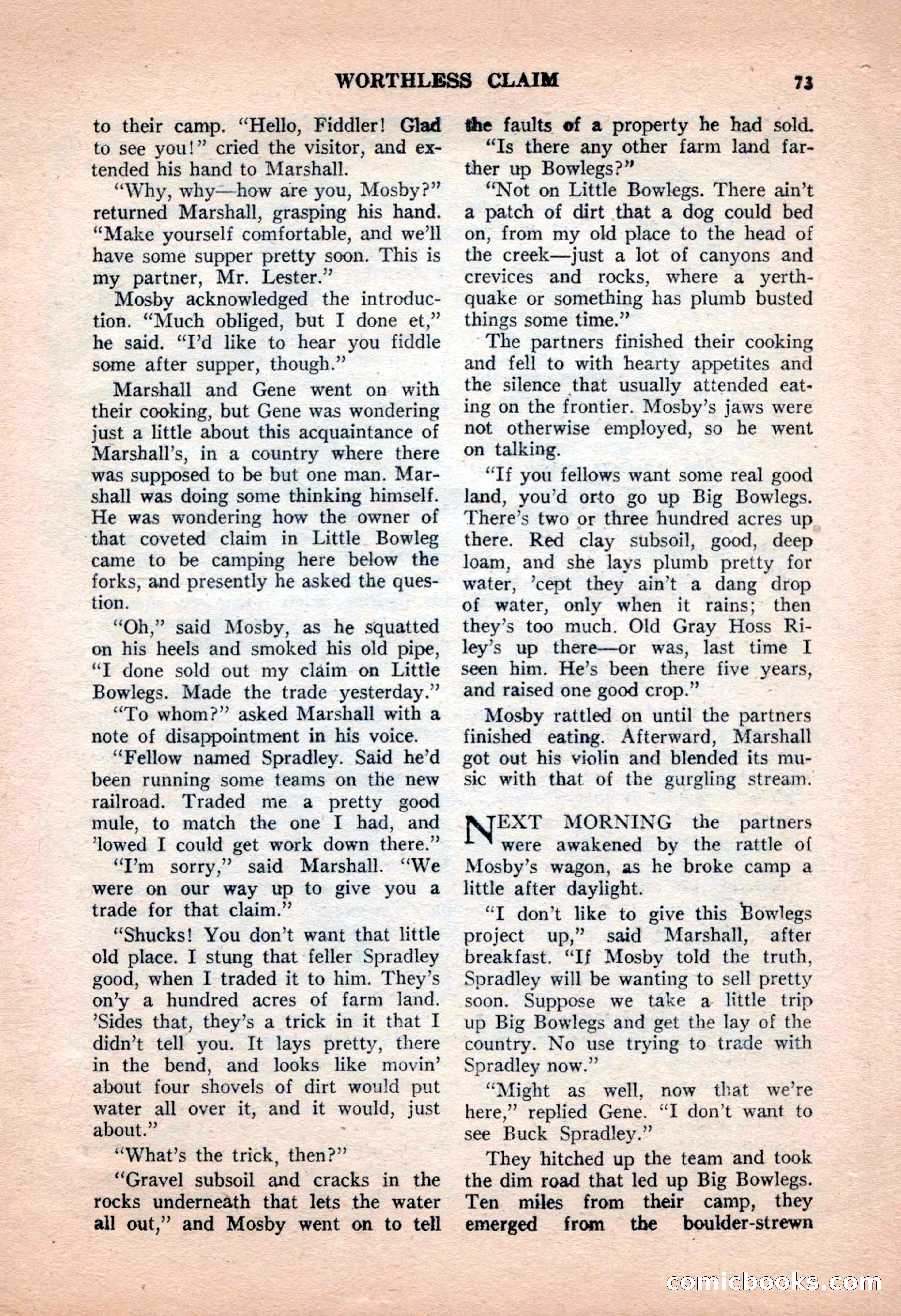 Famous Western, June 1955 — page 73 of 100