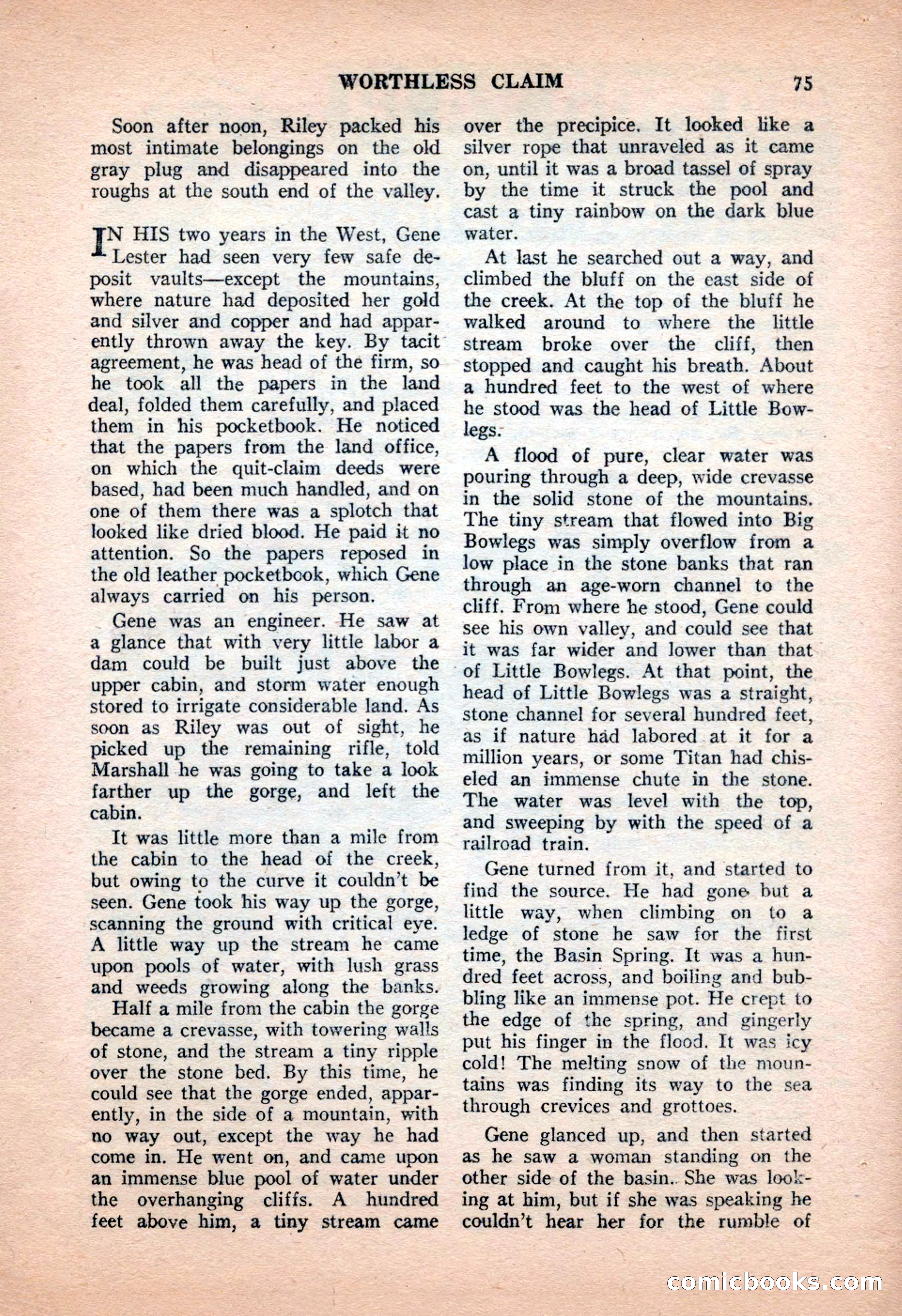 Famous Western, June 1955 — page 75 of 100