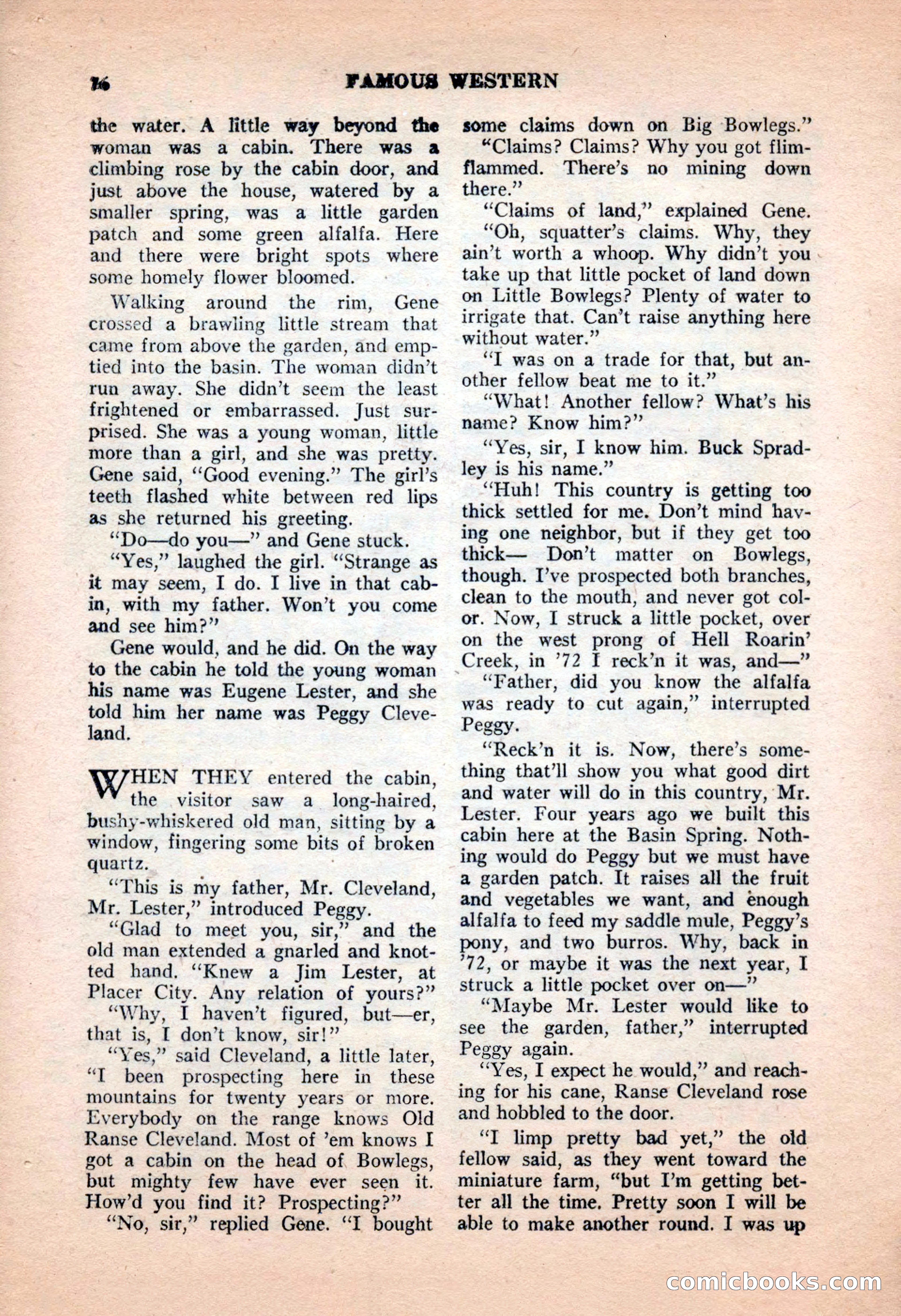Famous Western, June 1955 — page 76 of 100