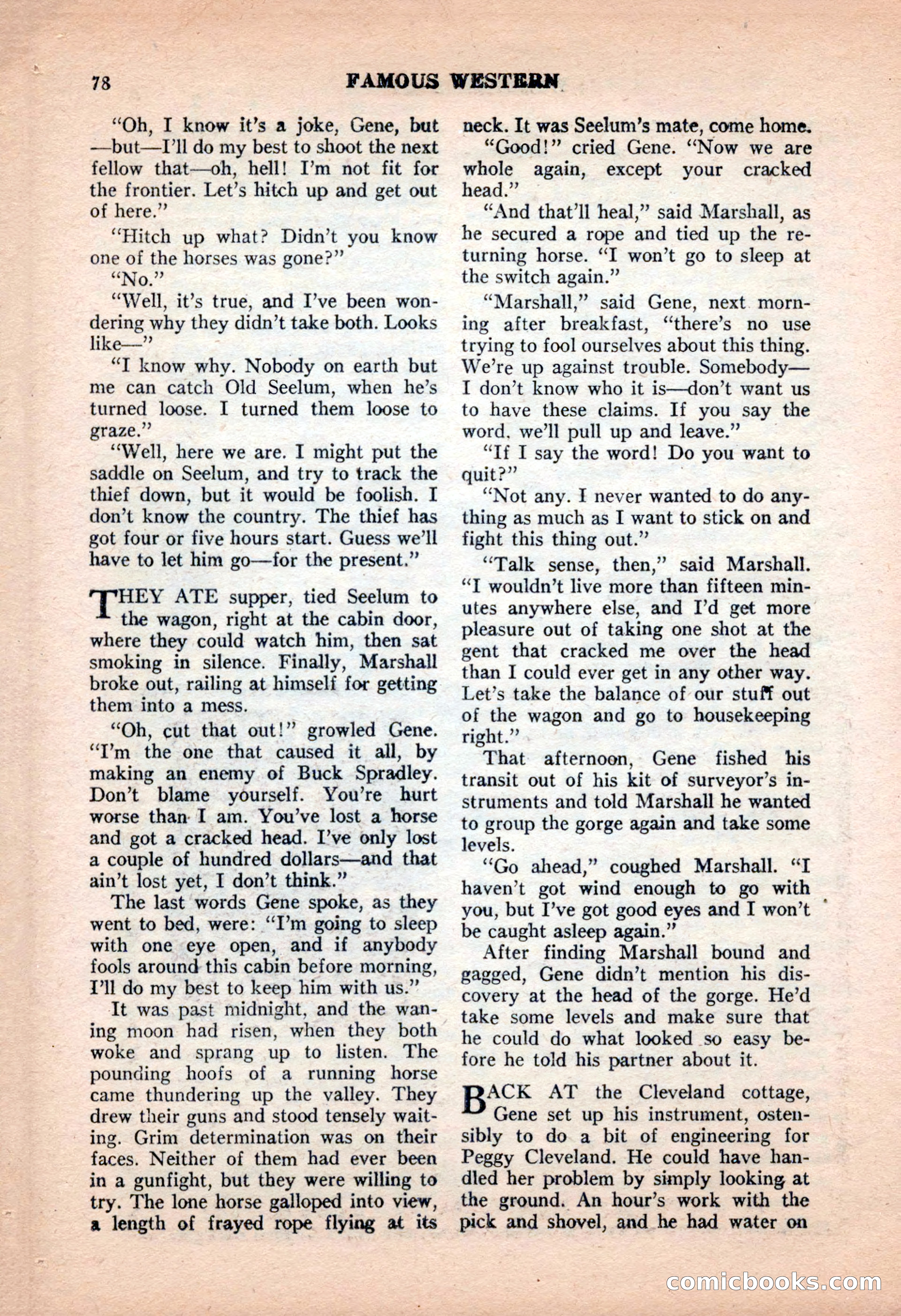 Famous Western, June 1955 — page 78 of 100