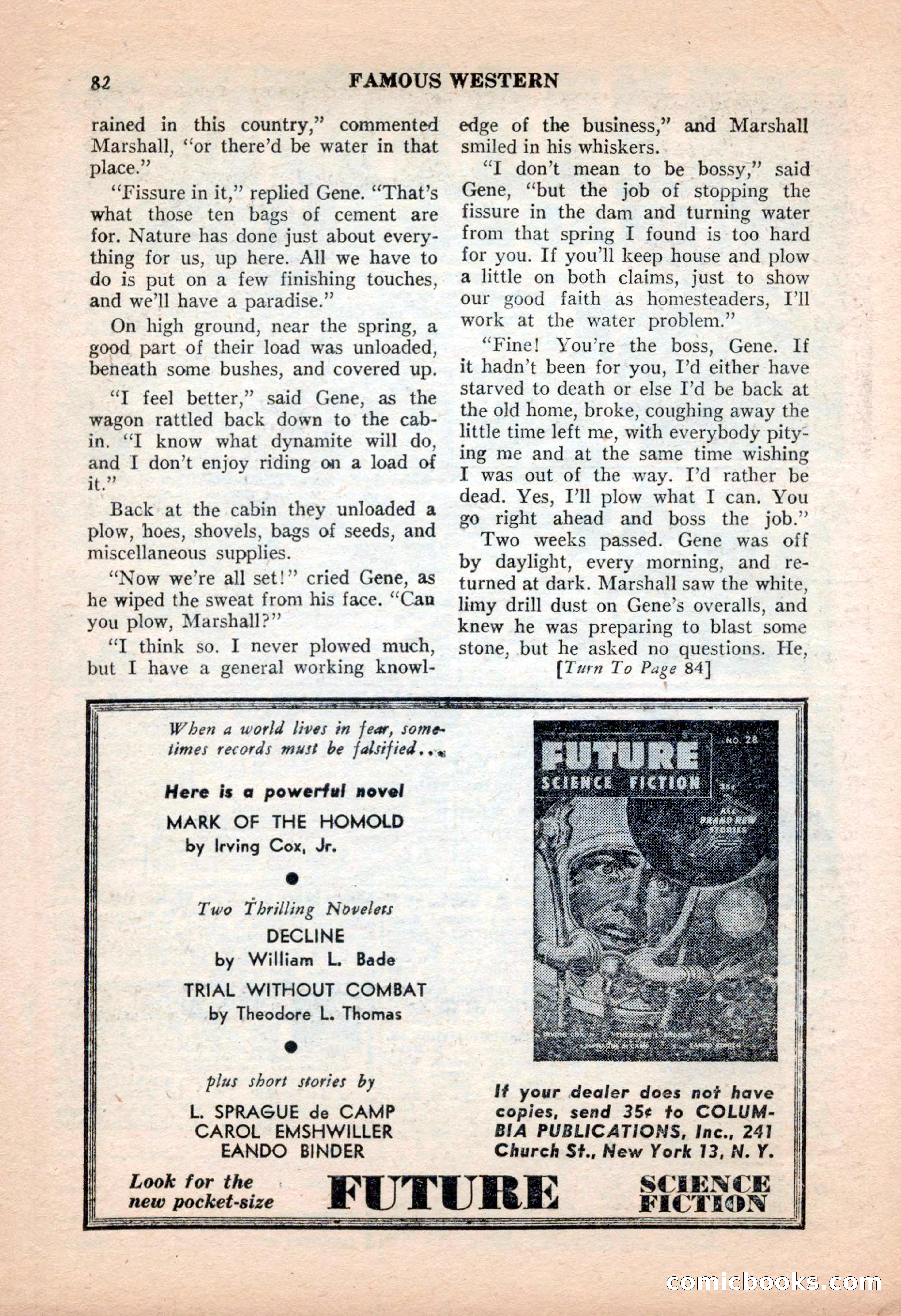 Famous Western, June 1955 — page 82 of 100