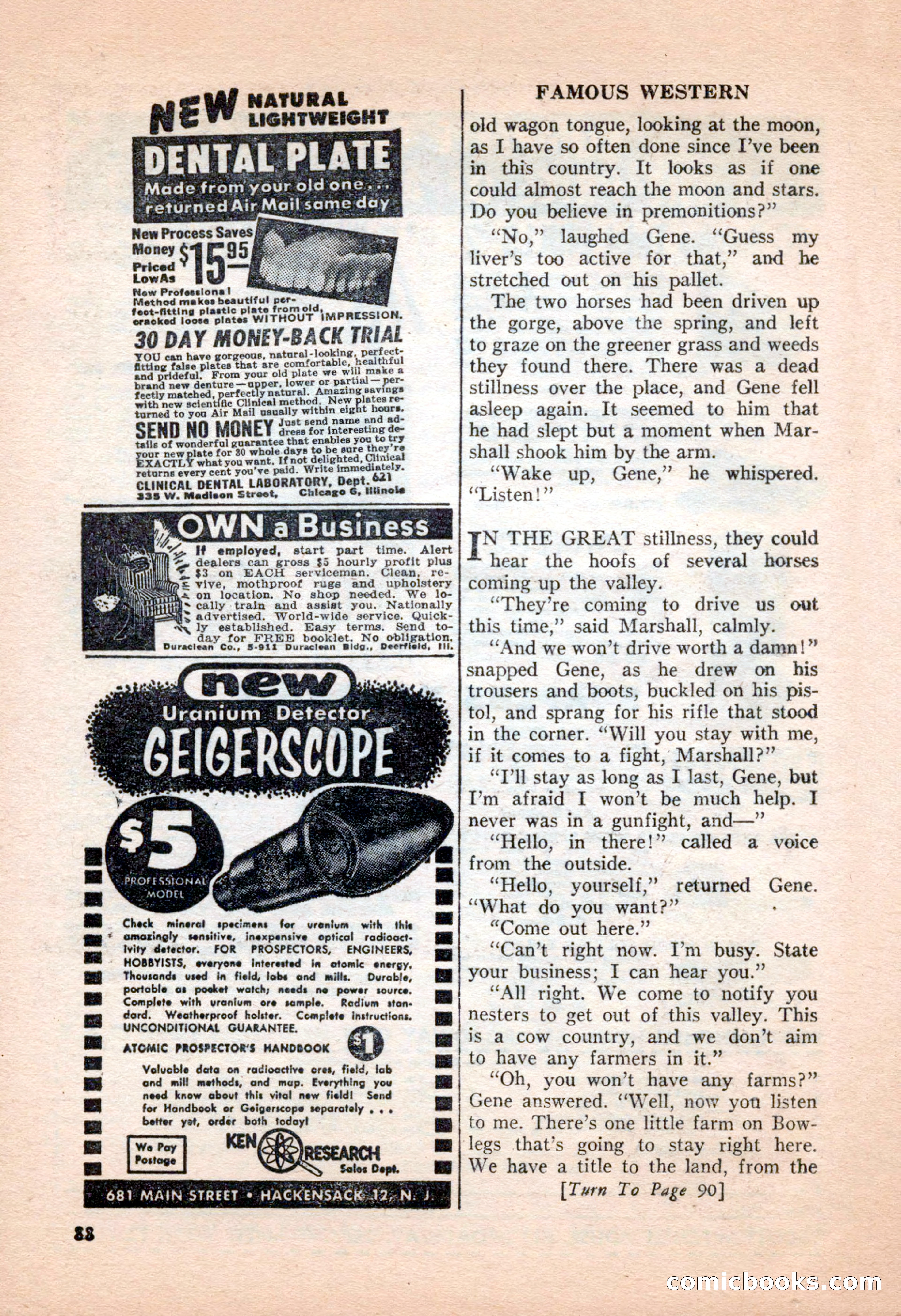 Famous Western, June 1955 — page 88 of 100