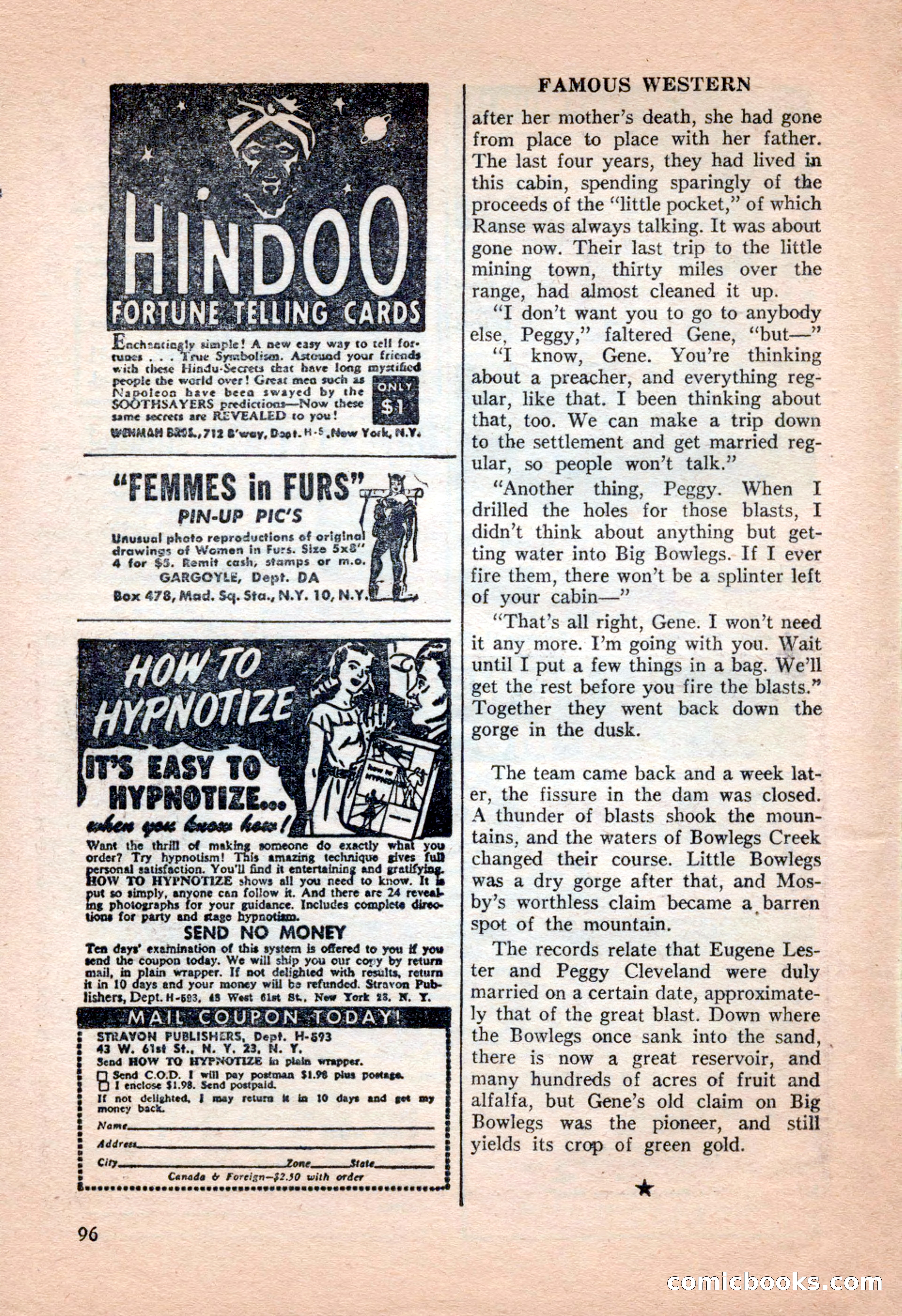 Famous Western, June 1955 — page 96 of 100