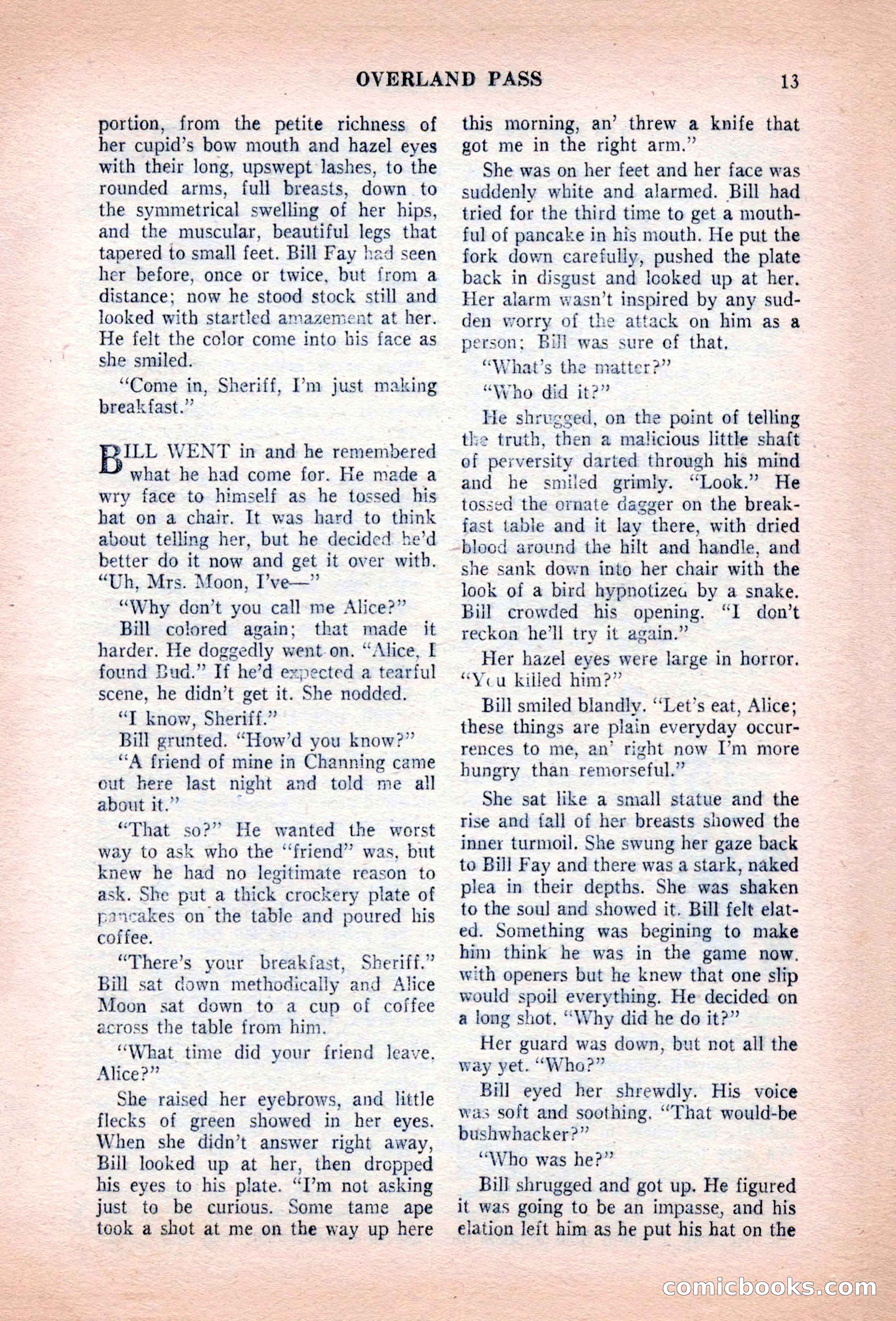 Famous Western, August 1955 — page 13 of 100