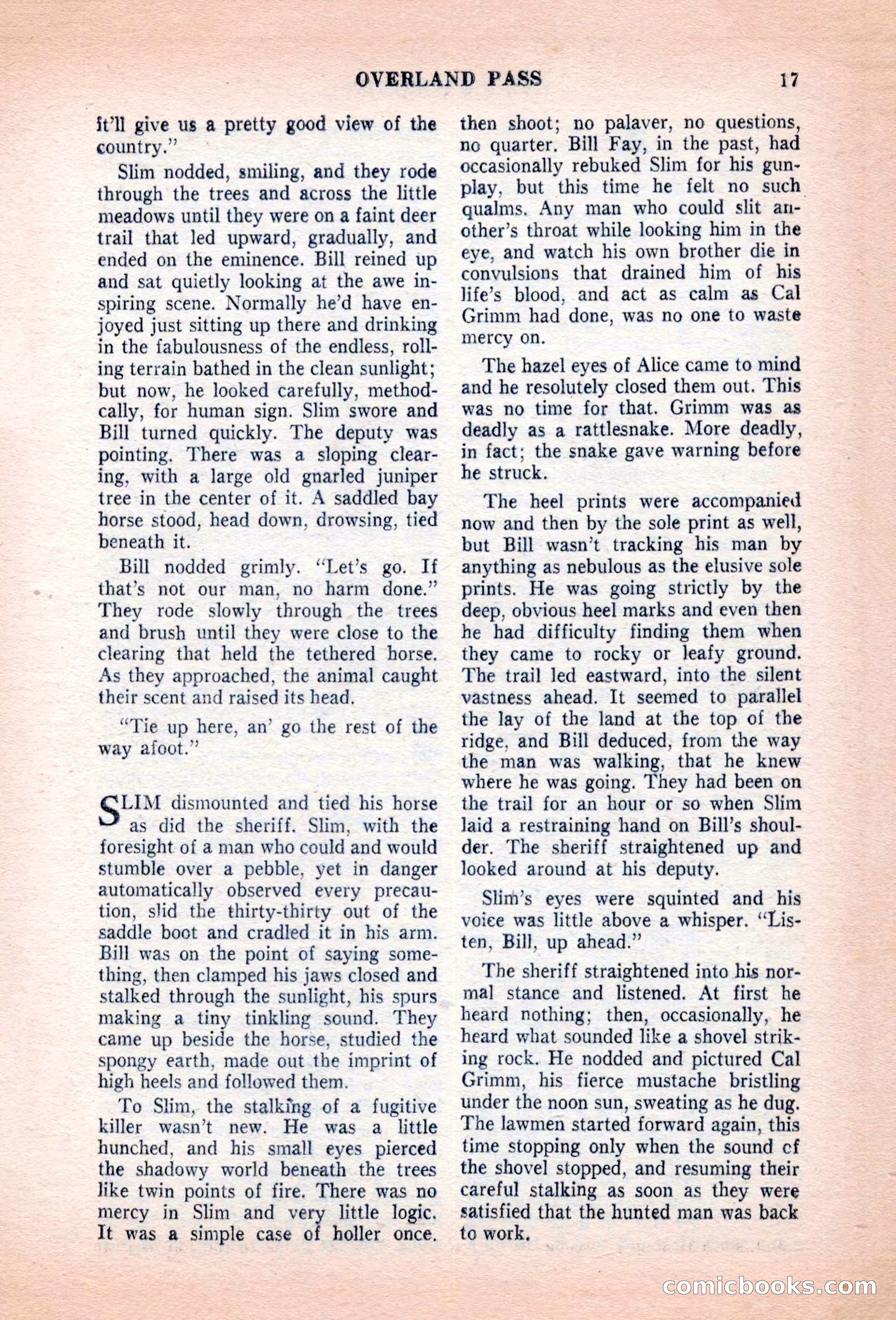 Famous Western, August 1955 — page 17 of 100