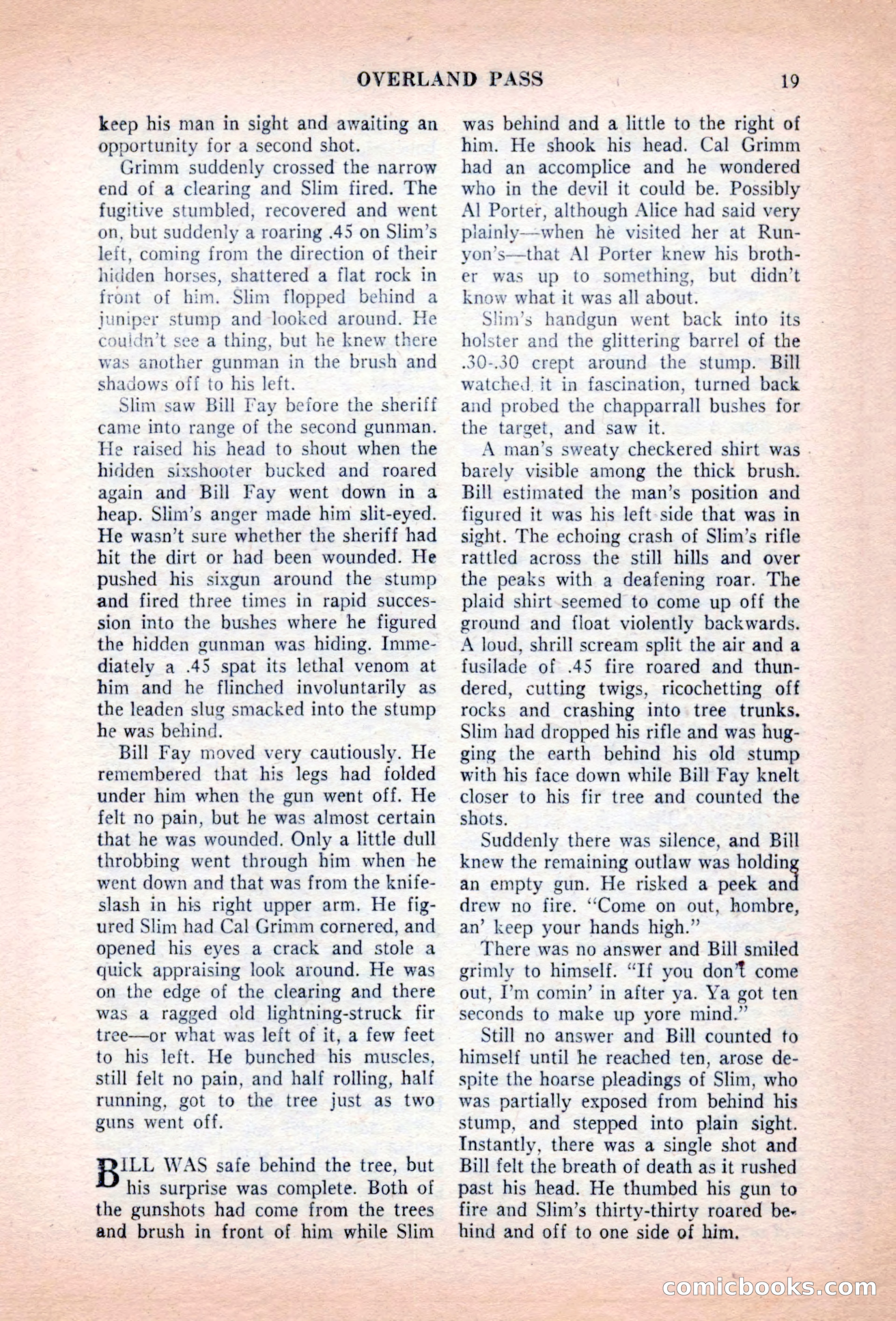 Famous Western, August 1955 — page 19 of 100