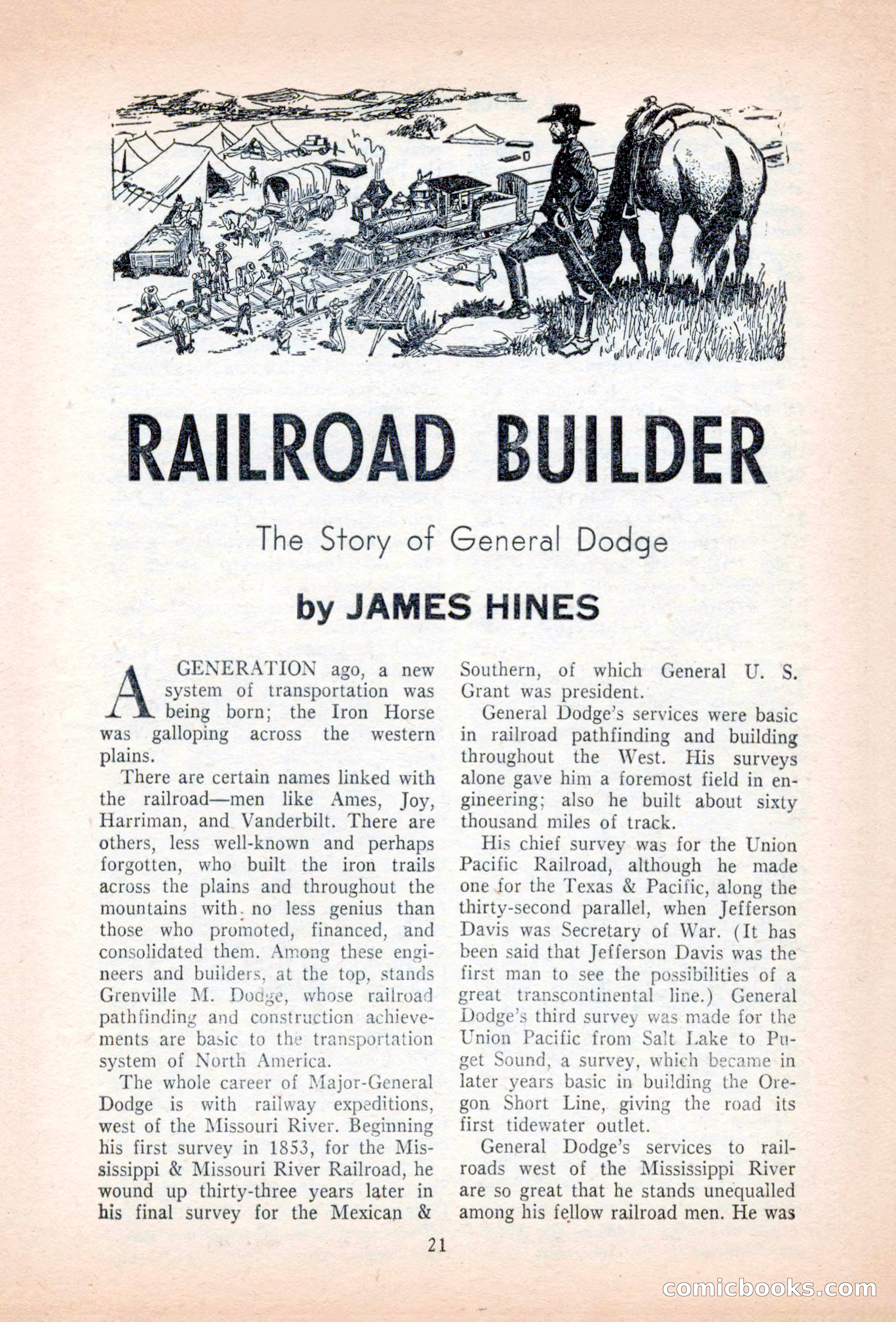 Famous Western, August 1955 — page 21 of 100