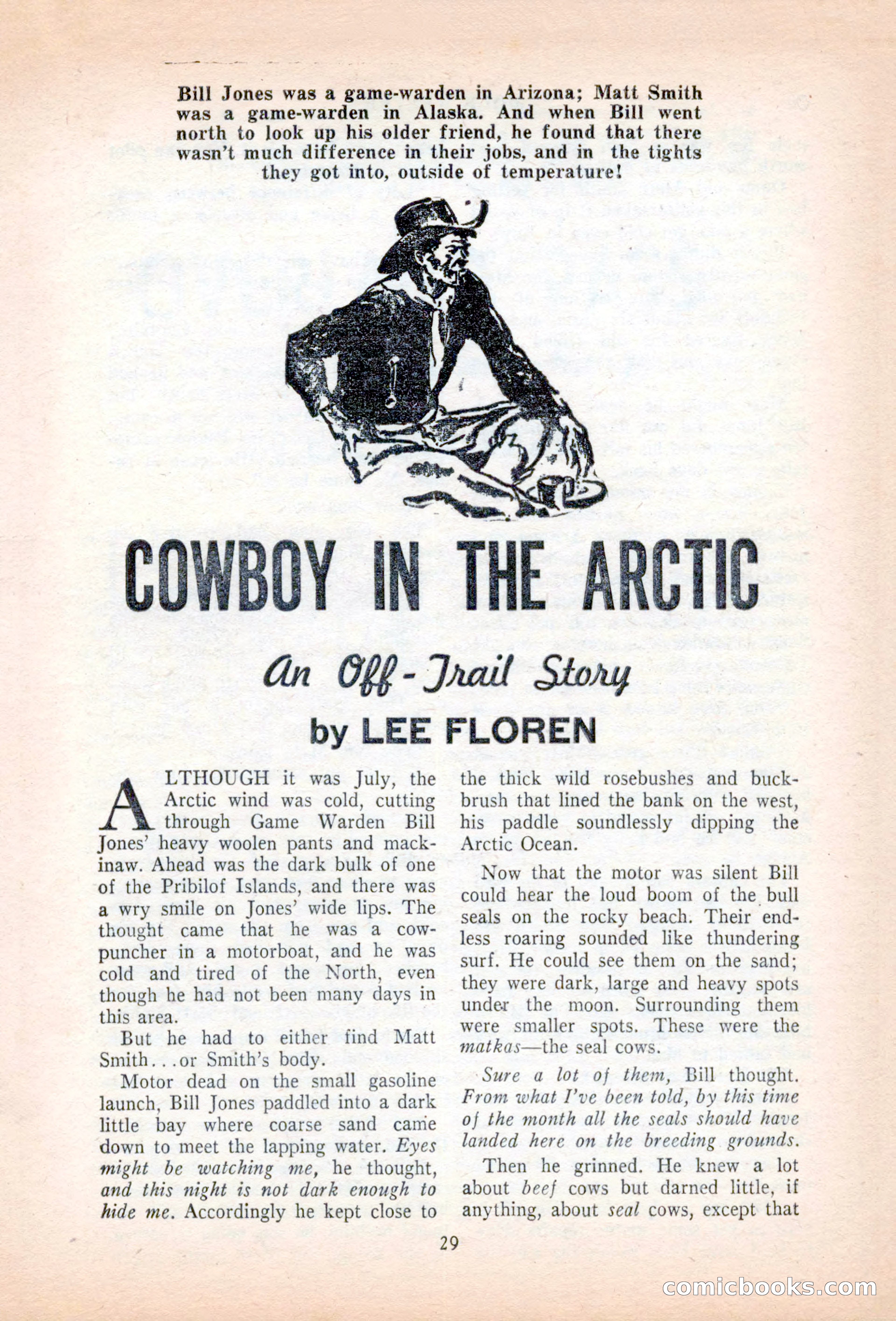 Famous Western, August 1955 — page 29 of 100