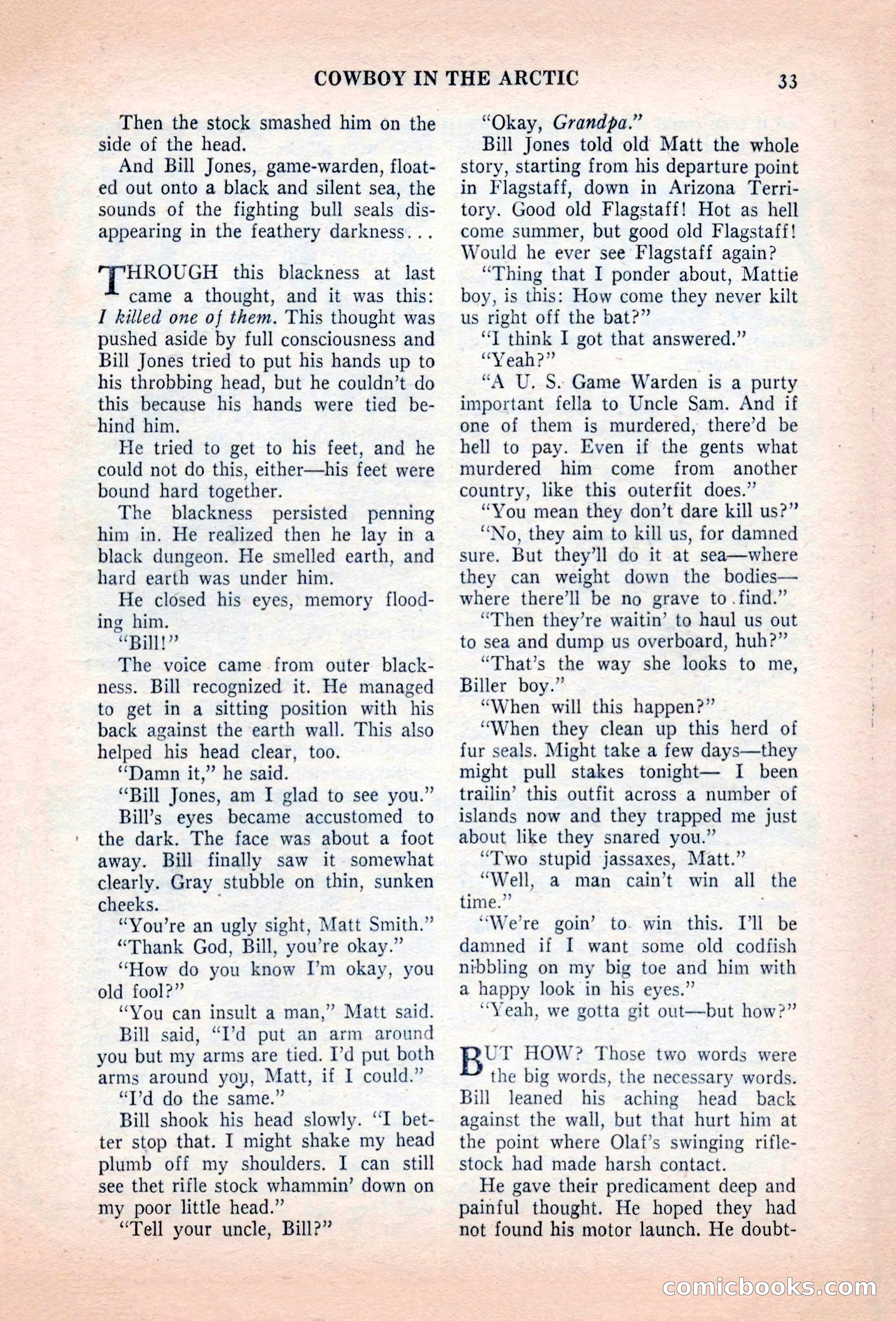 Famous Western, August 1955 — page 33 of 100