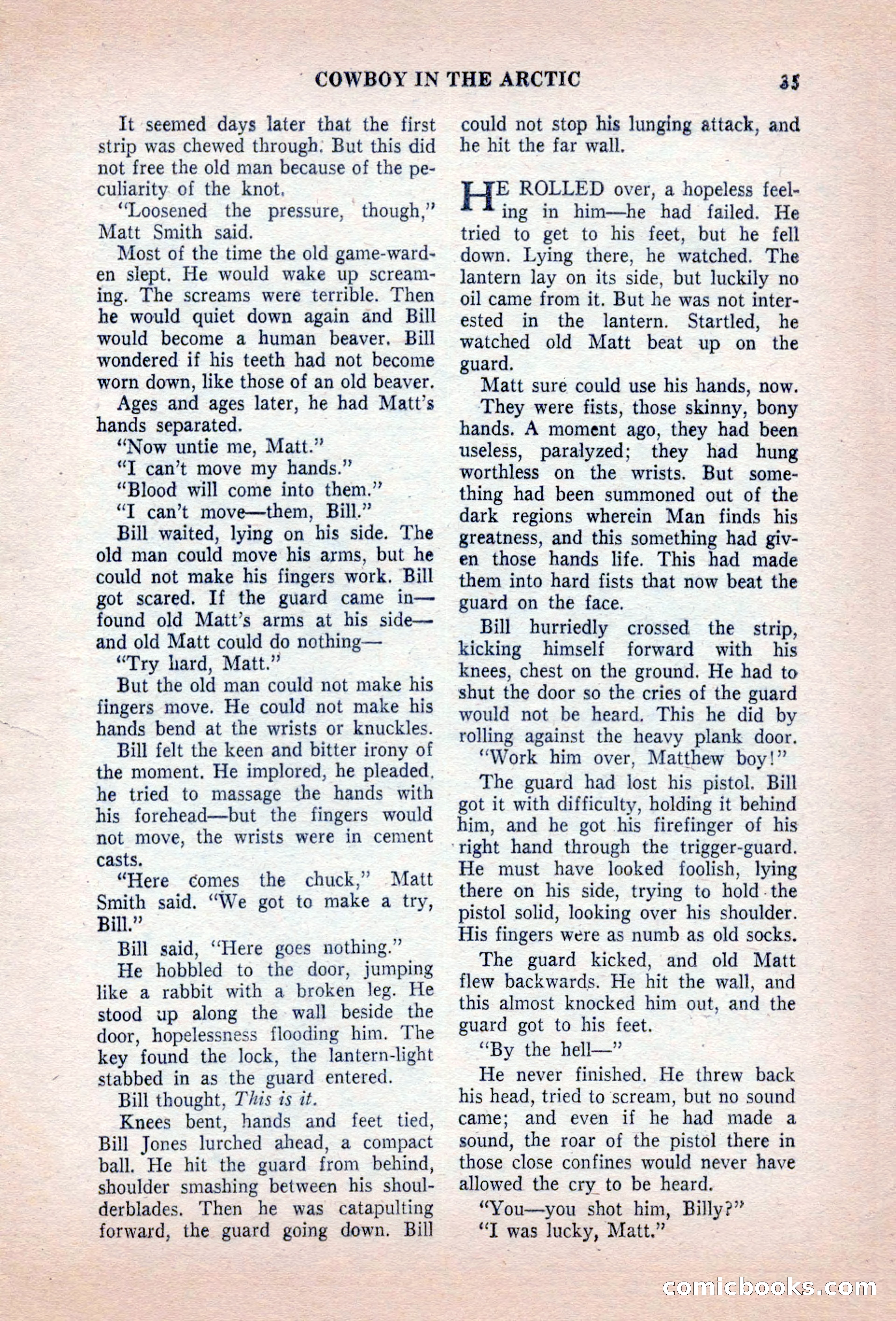 Famous Western, August 1955 — page 35 of 100