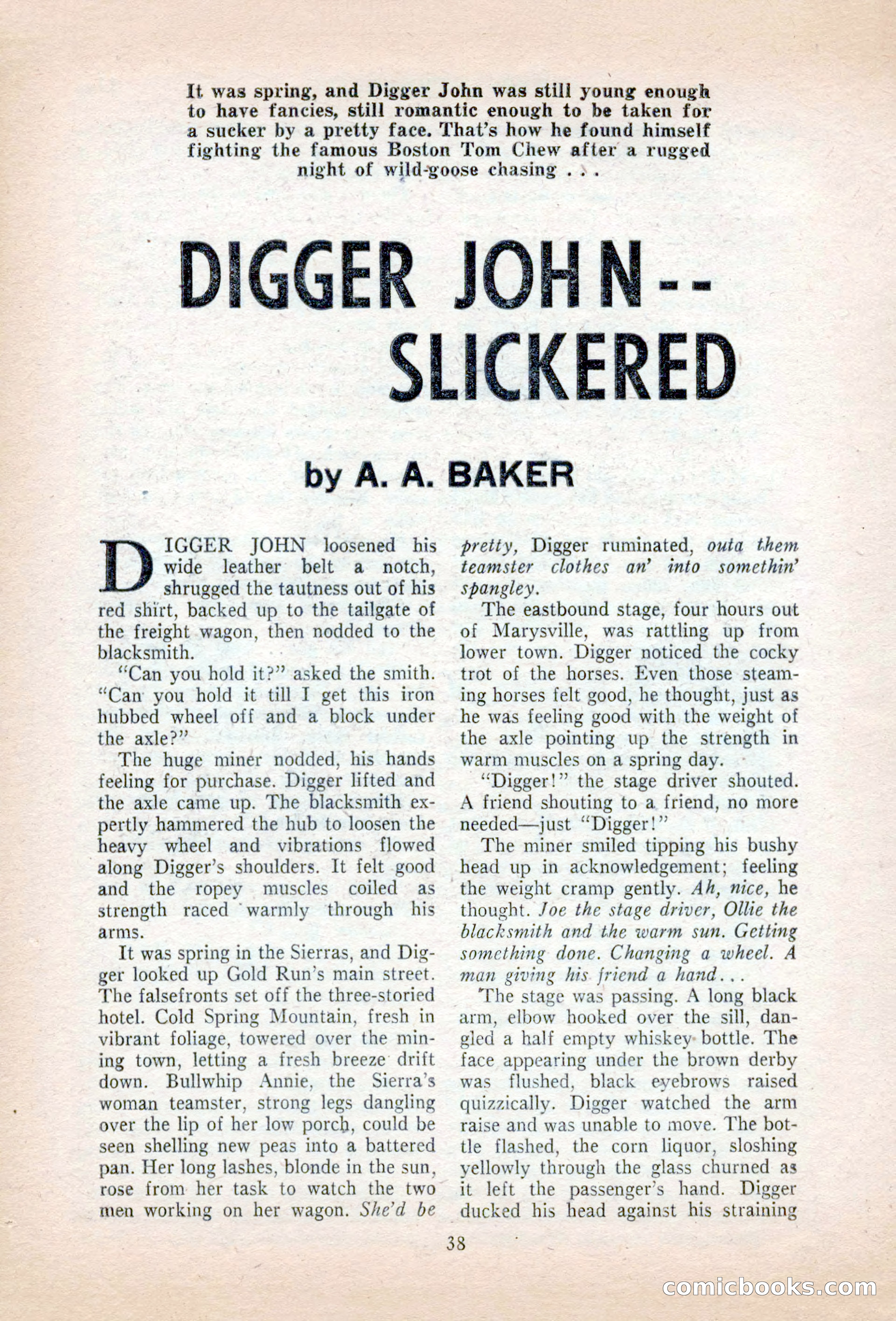 Famous Western, August 1955 — page 38 of 100