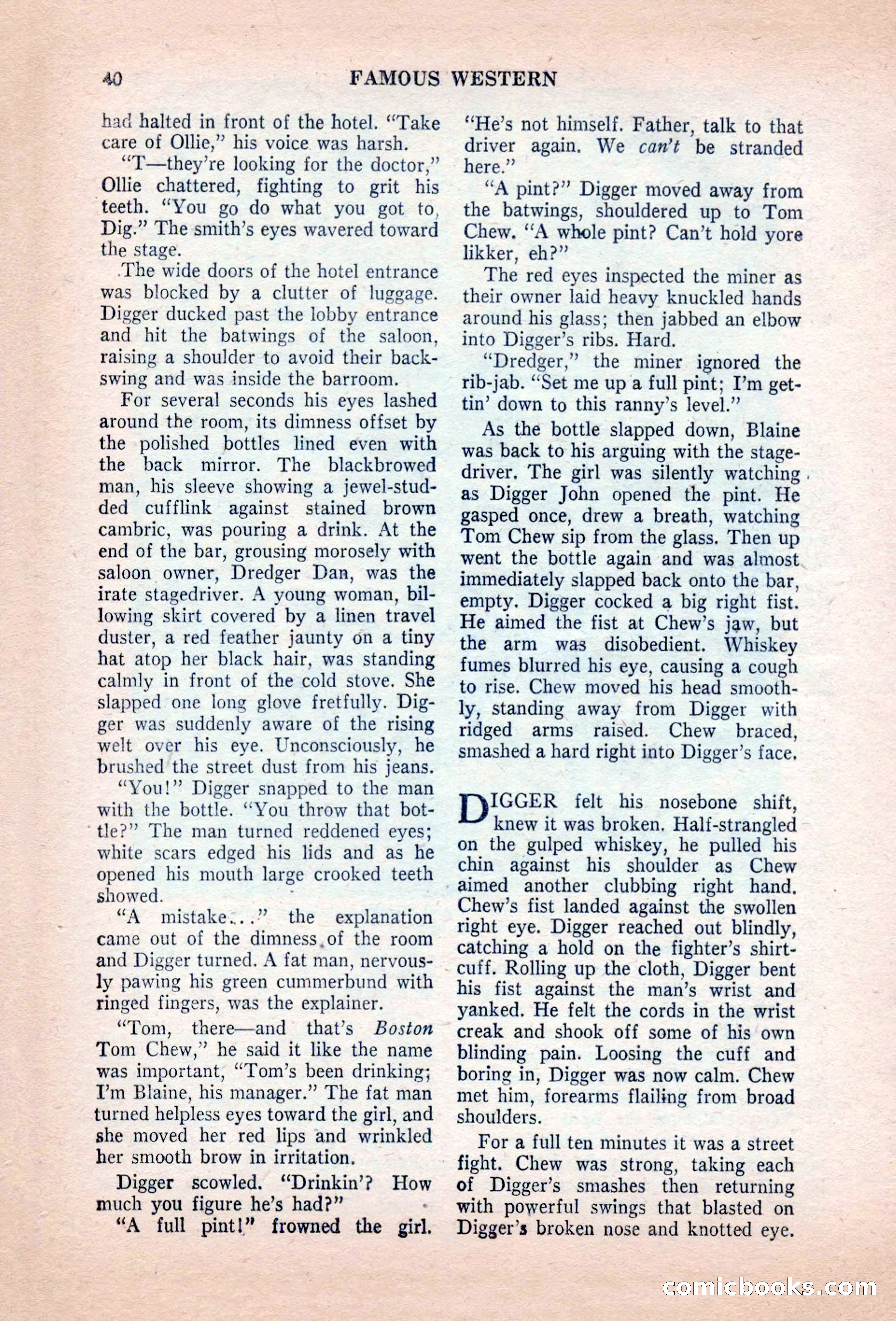 Famous Western, August 1955 — page 40 of 100