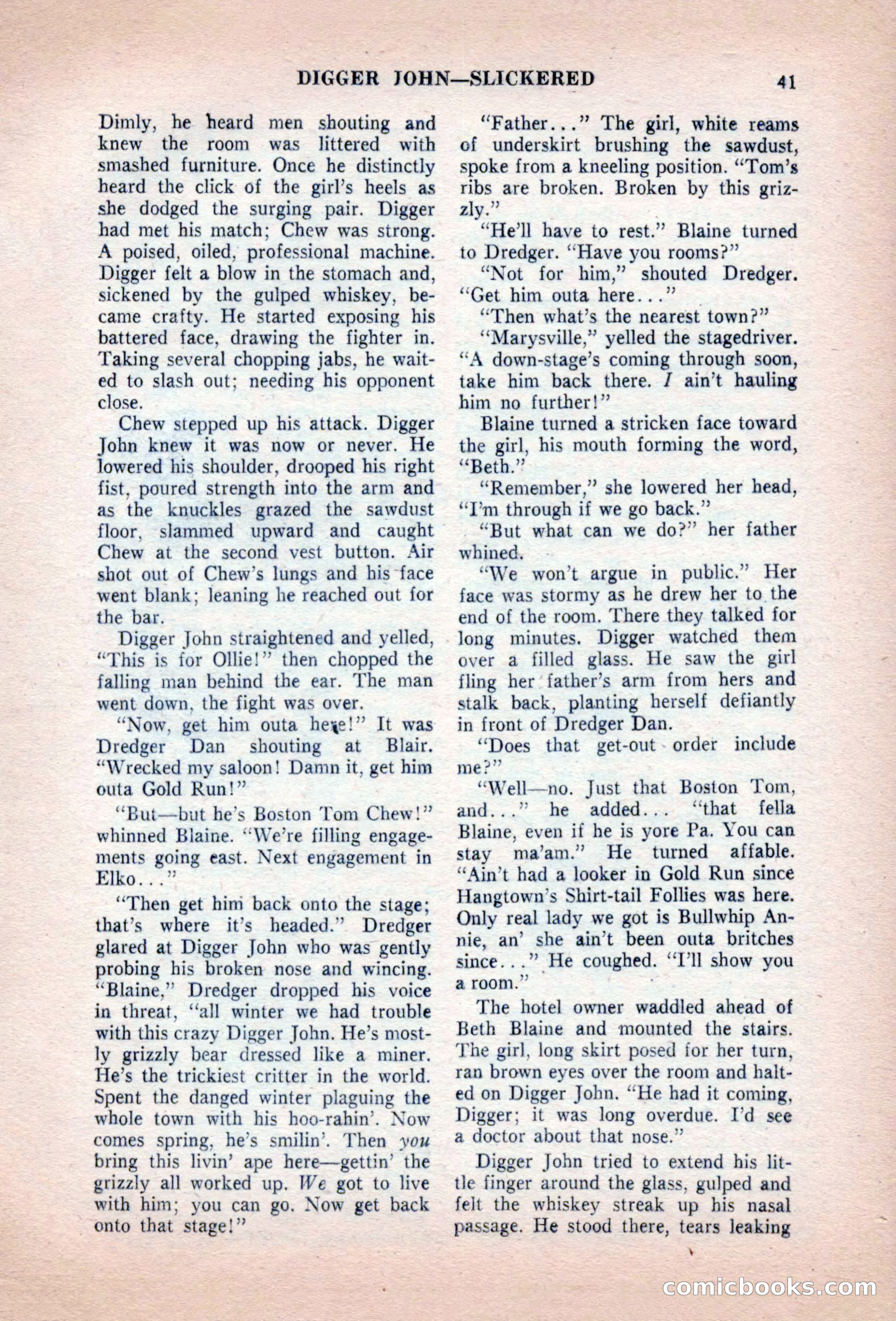 Famous Western, August 1955 — page 41 of 100