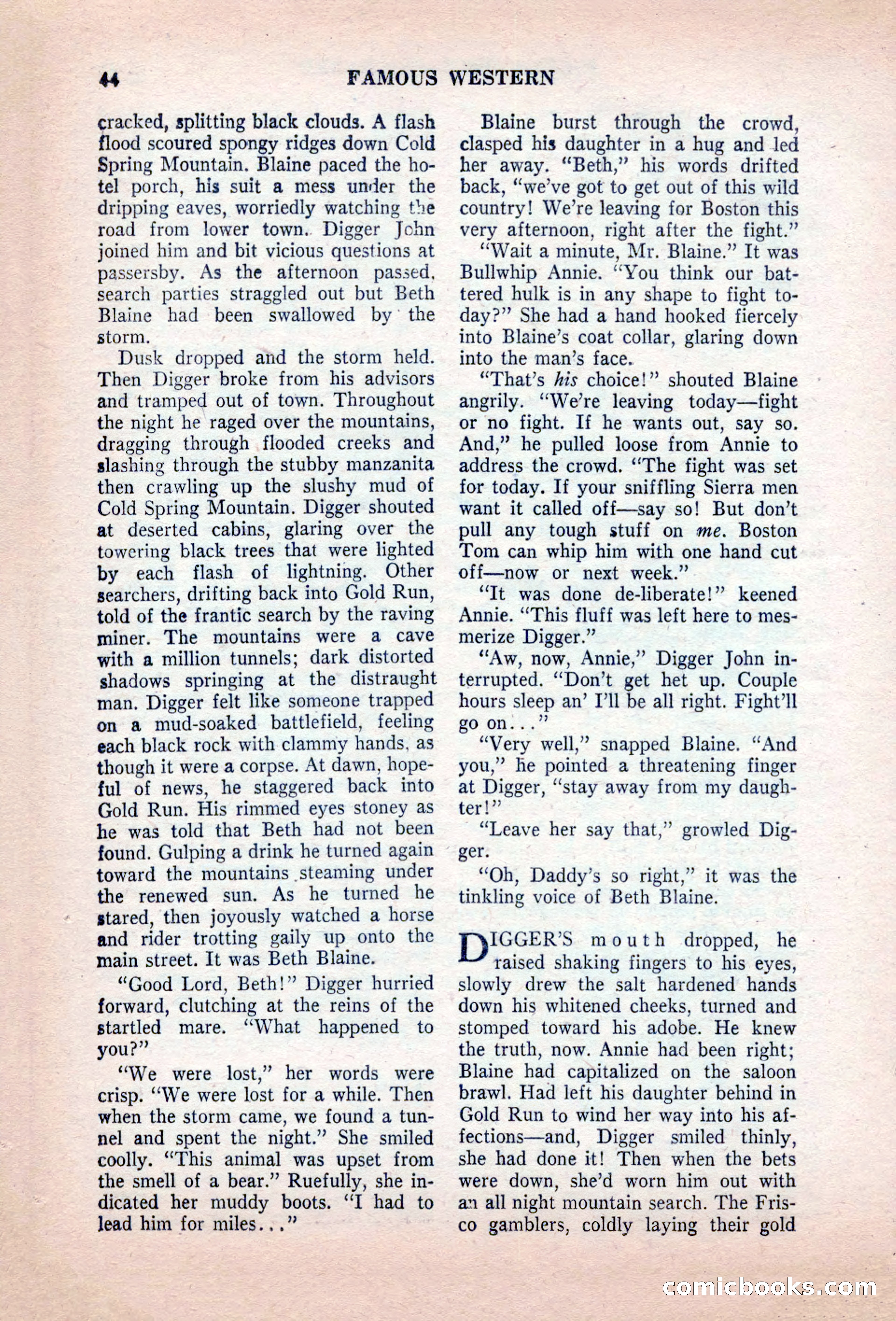 Famous Western, August 1955 — page 44 of 100