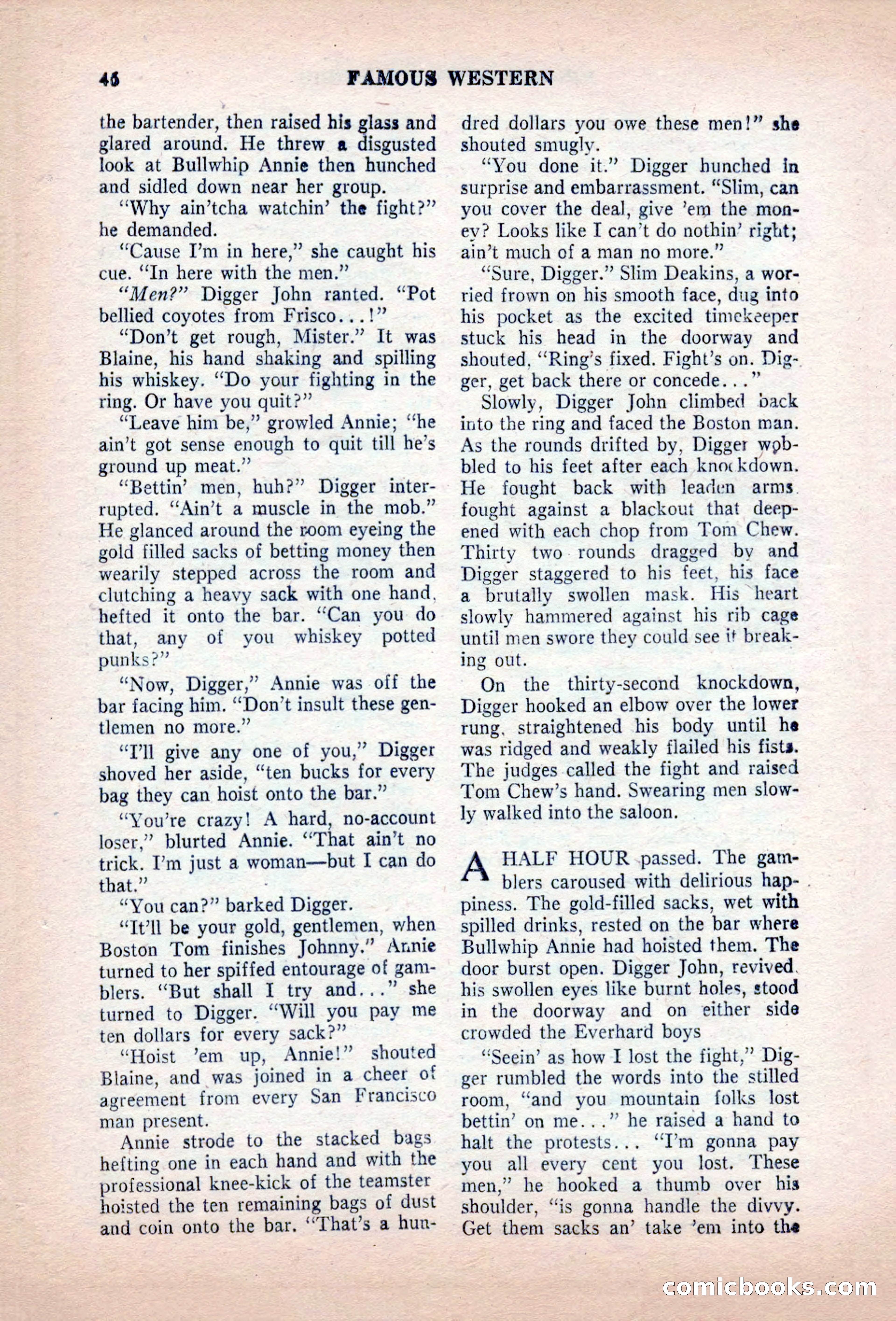 Famous Western, August 1955 — page 46 of 100