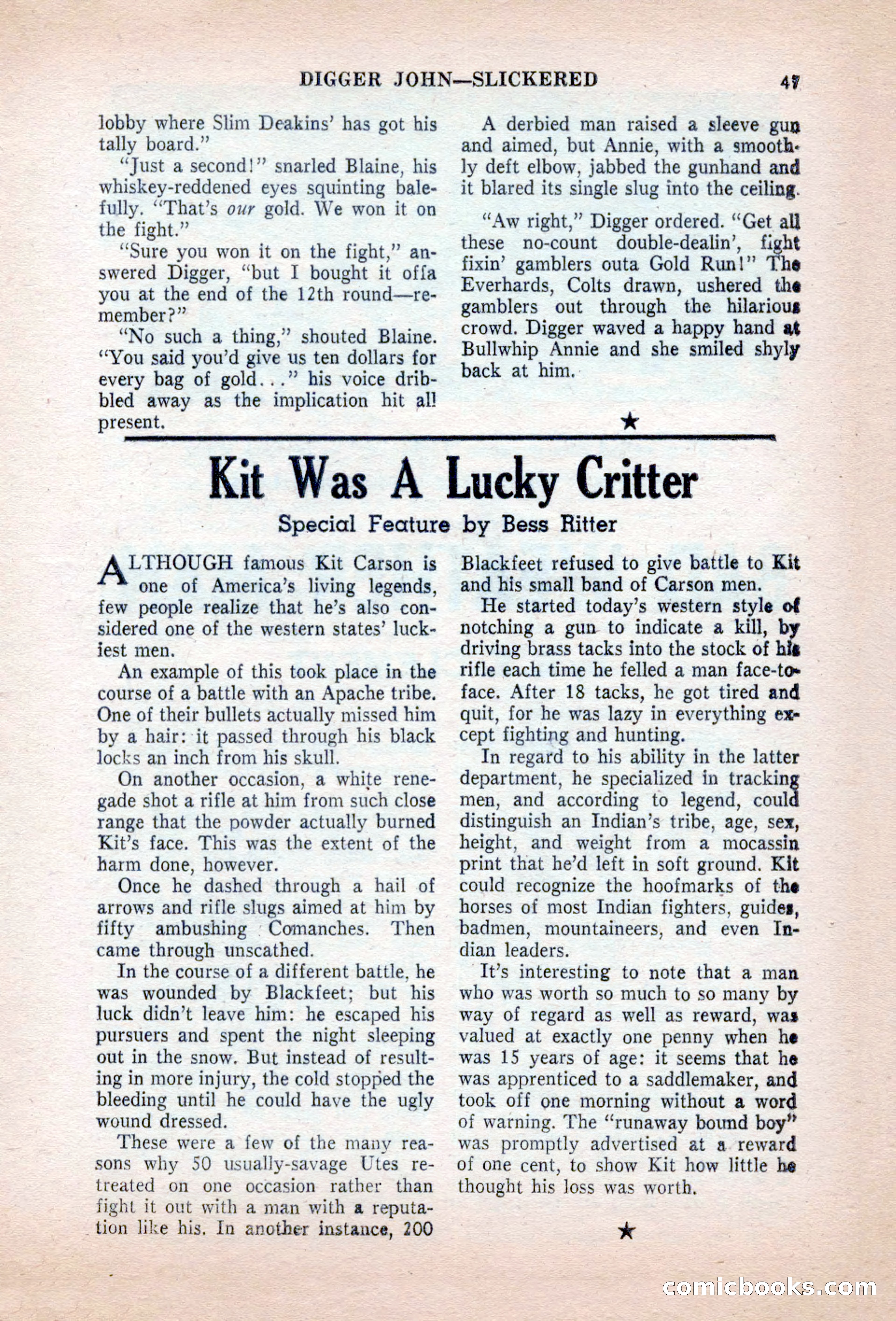 Famous Western, August 1955 — page 47 of 100