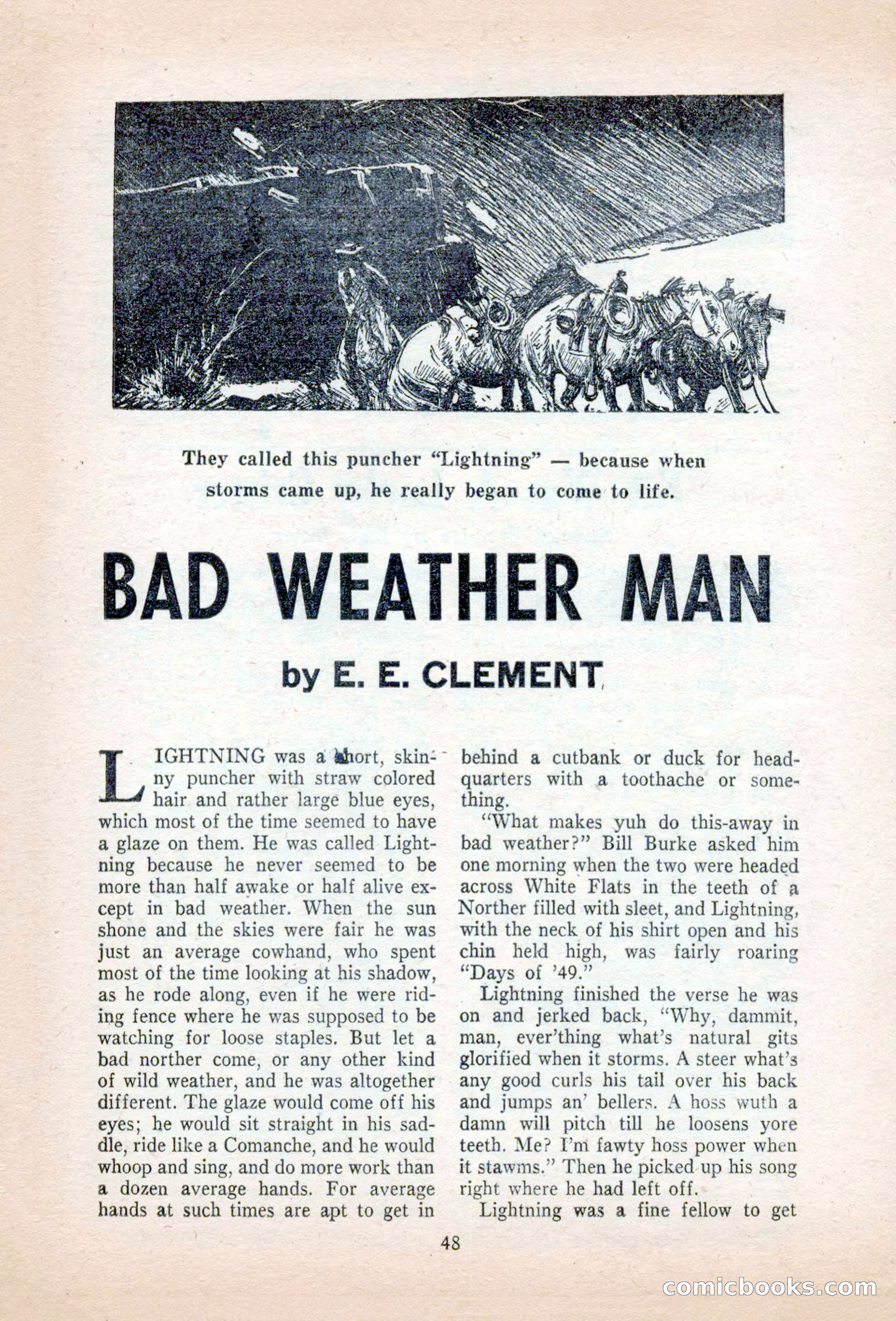 Famous Western, August 1955 — page 48 of 100