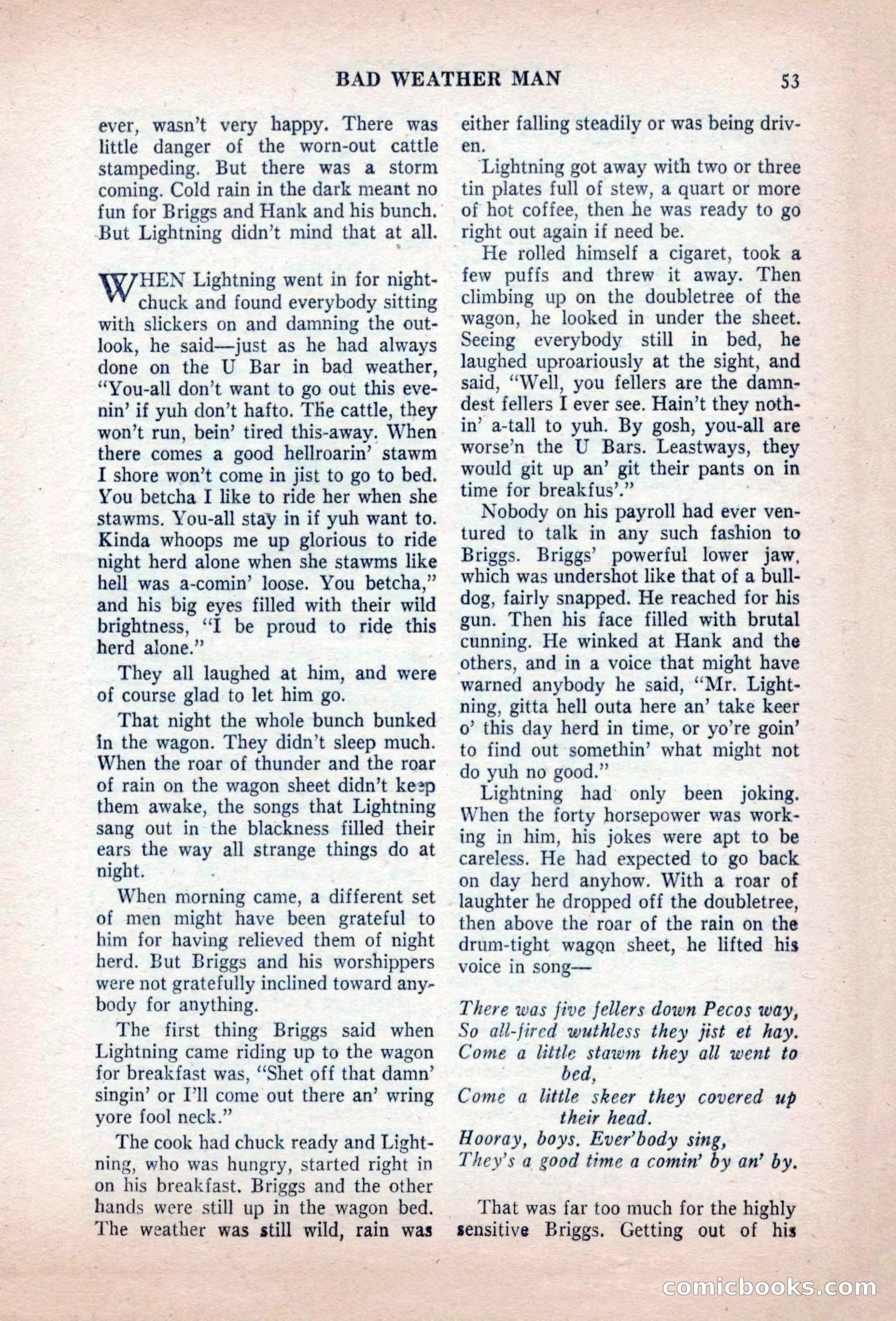 Famous Western, August 1955 — page 53 of 100
