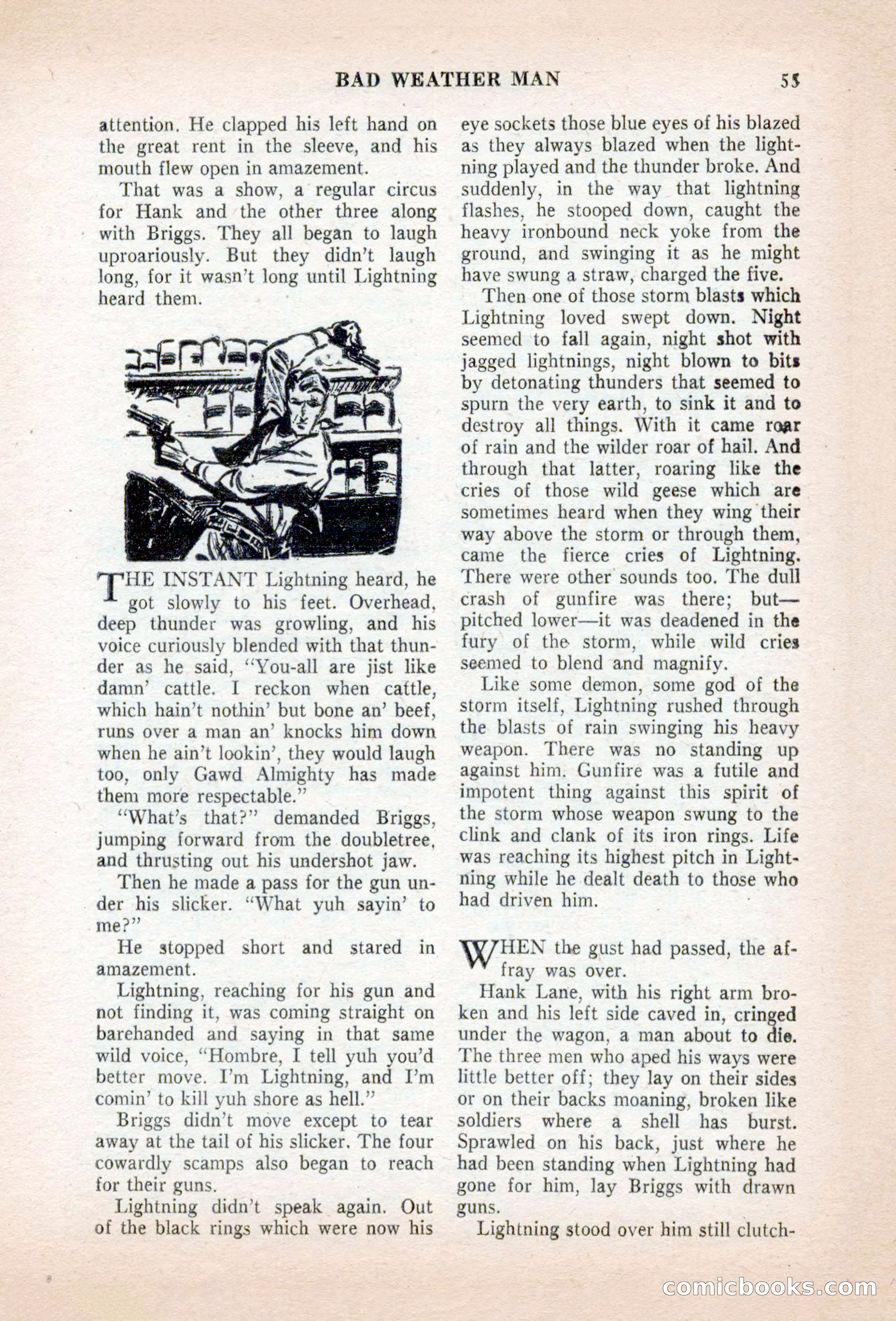 Famous Western, August 1955 — page 55 of 100
