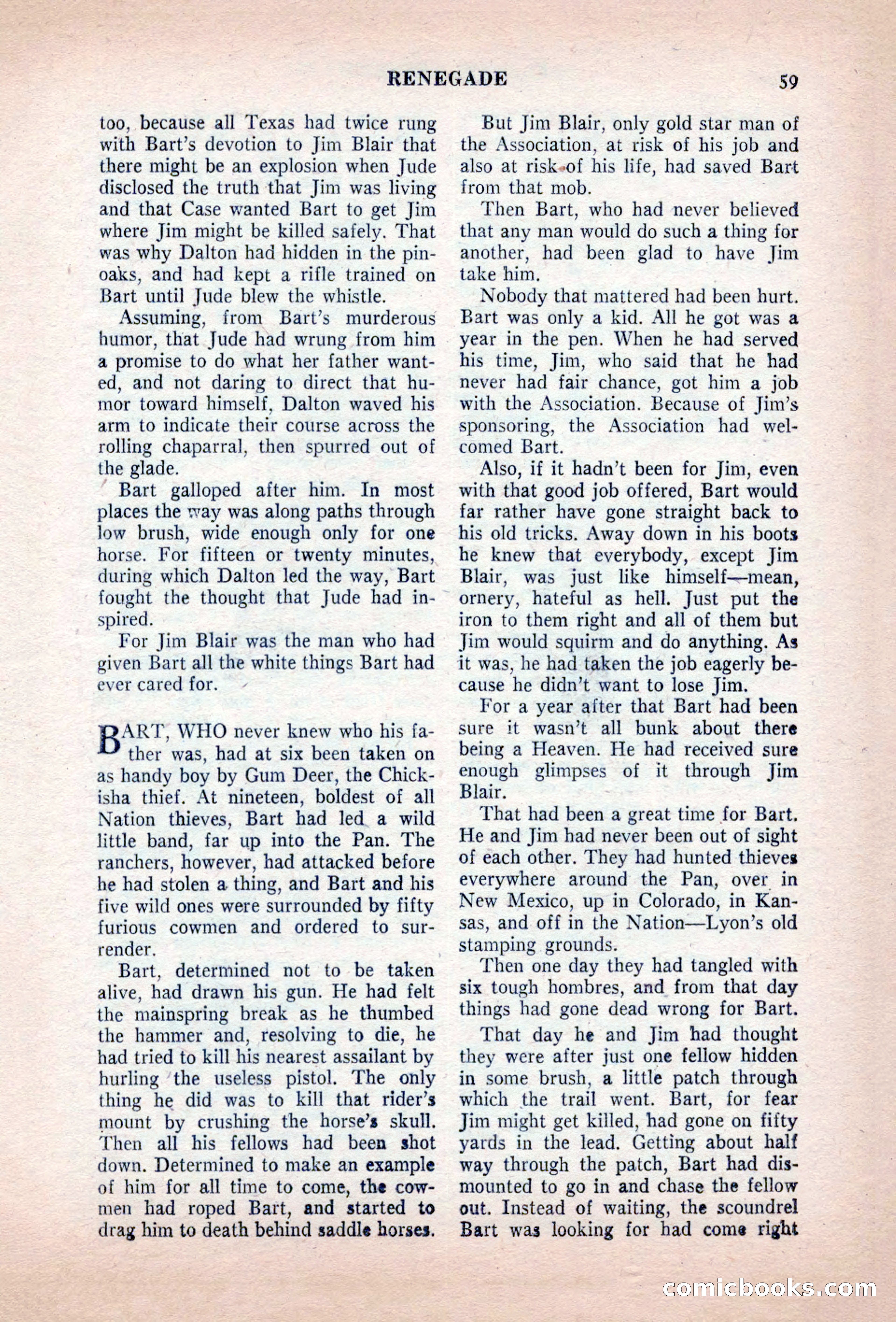 Famous Western, August 1955 — page 59 of 100