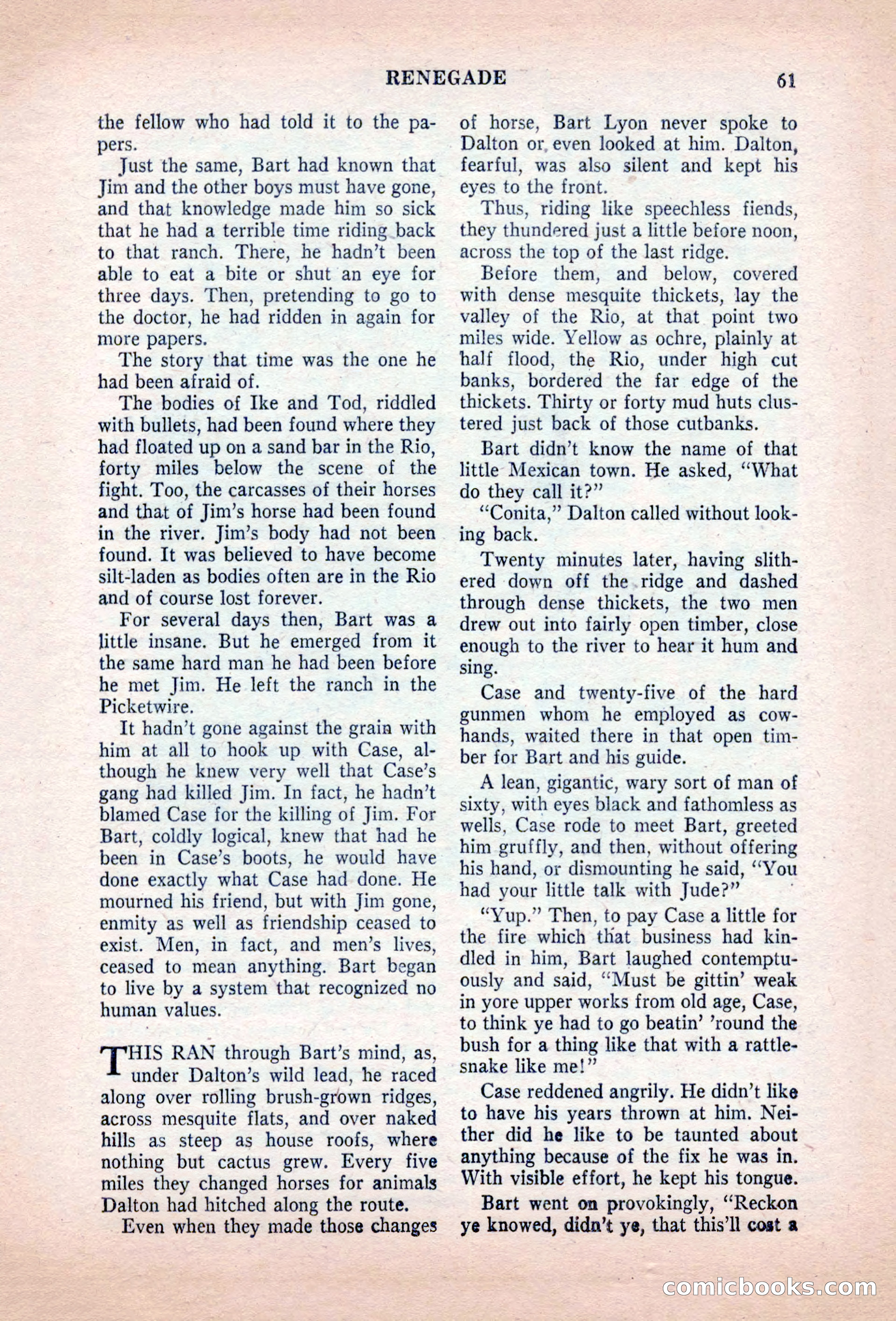 Famous Western, August 1955 — page 61 of 100