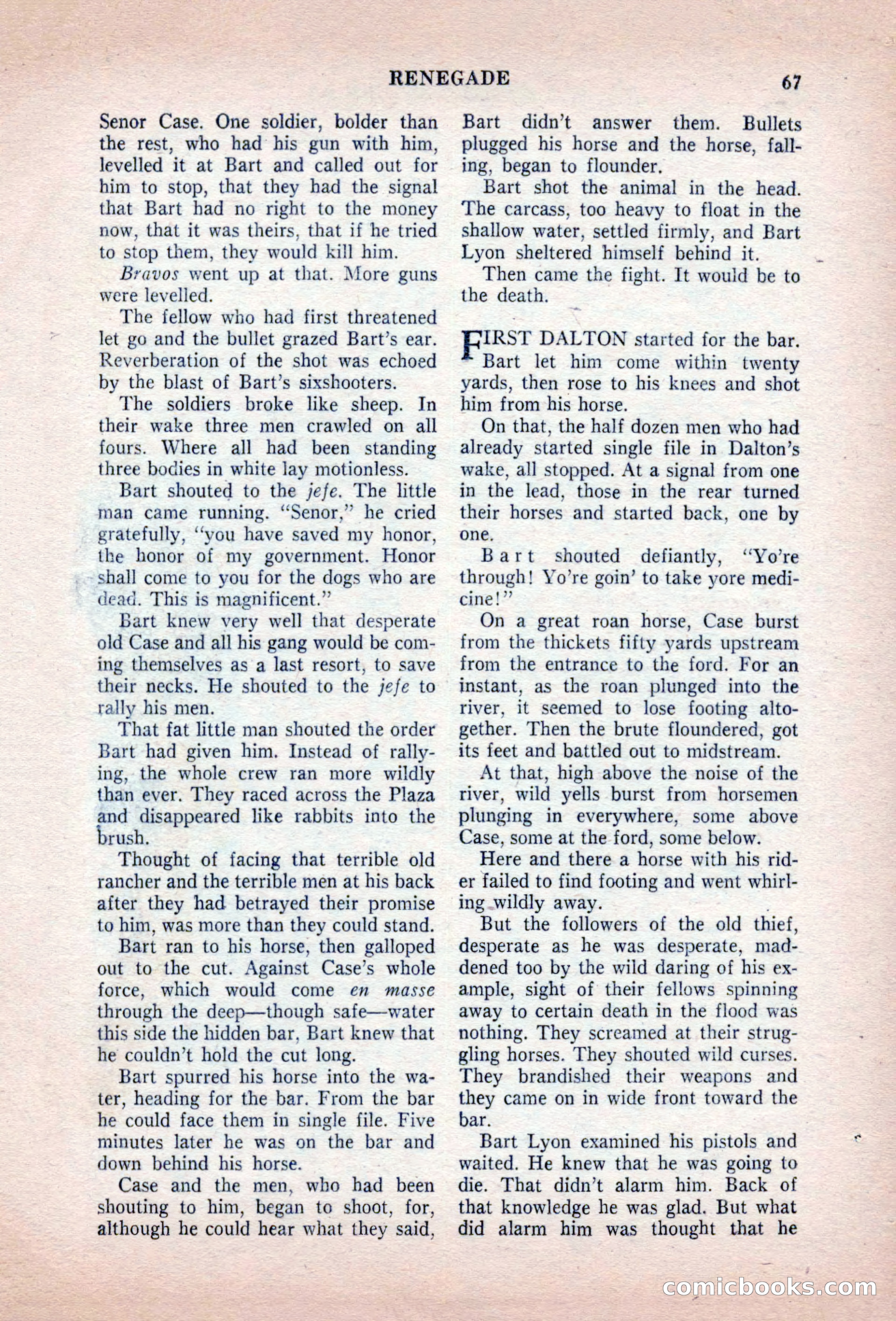 Famous Western, August 1955 — page 67 of 100
