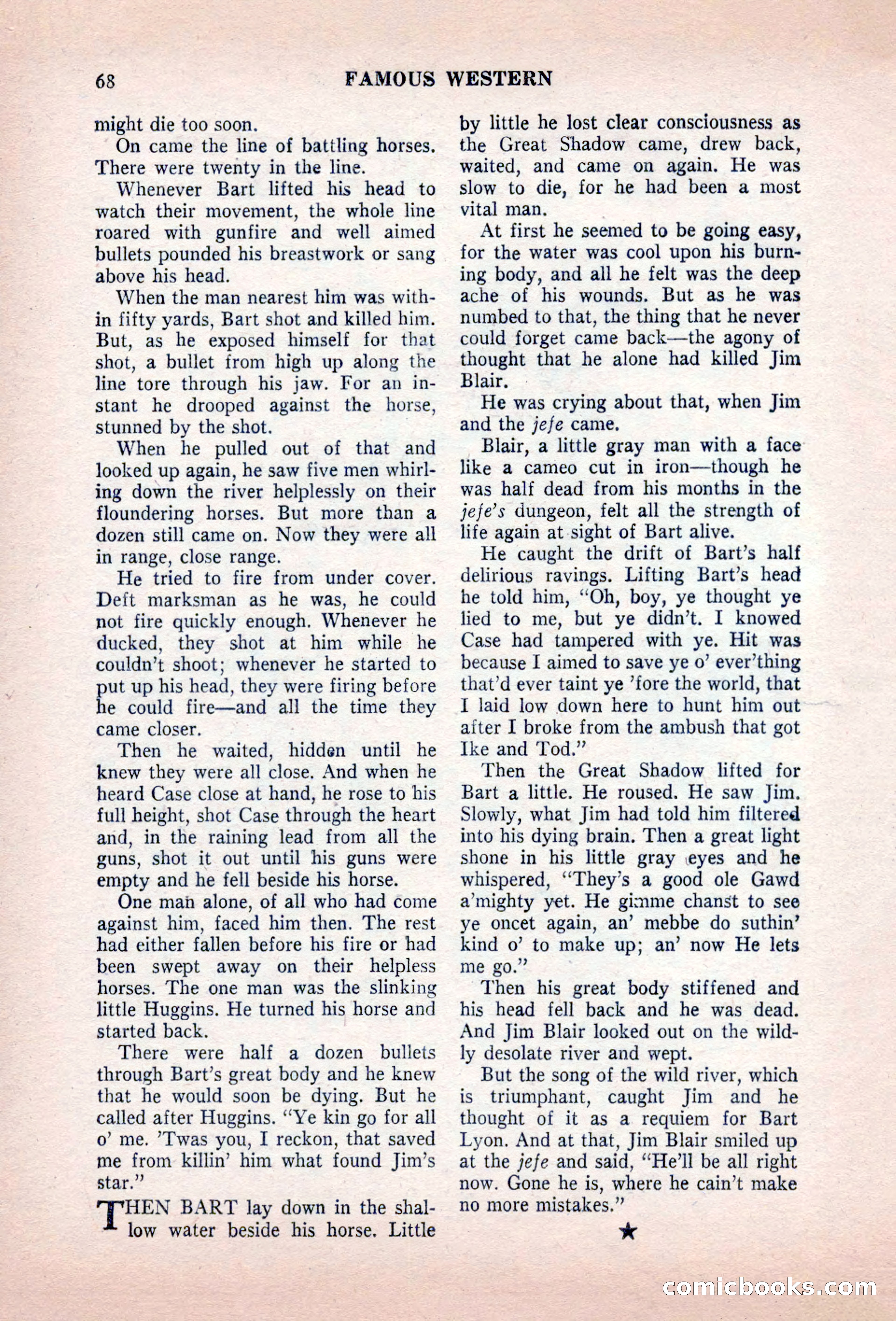 Famous Western, August 1955 — page 68 of 100